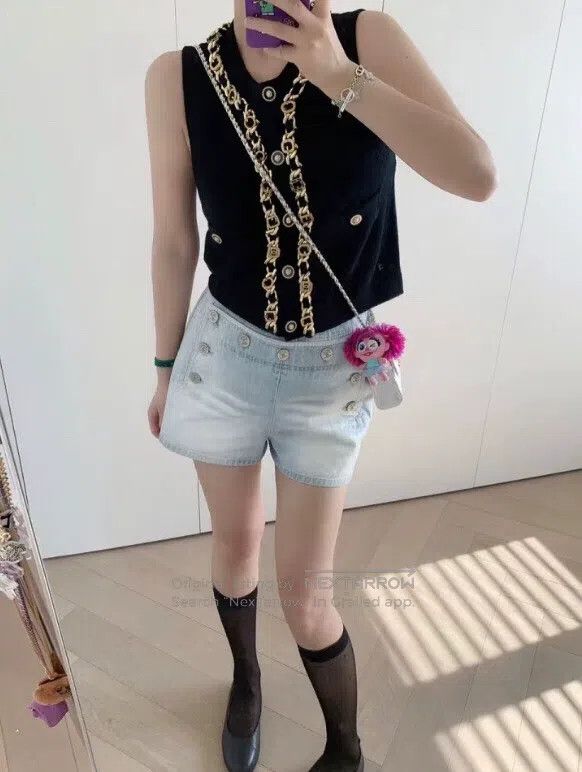 Chanel Chanel 24A Handicraft Workshop Black Chain Cashmere Vest Size XS / US 0-2 / IT 36-38 - 7 Thumbnail