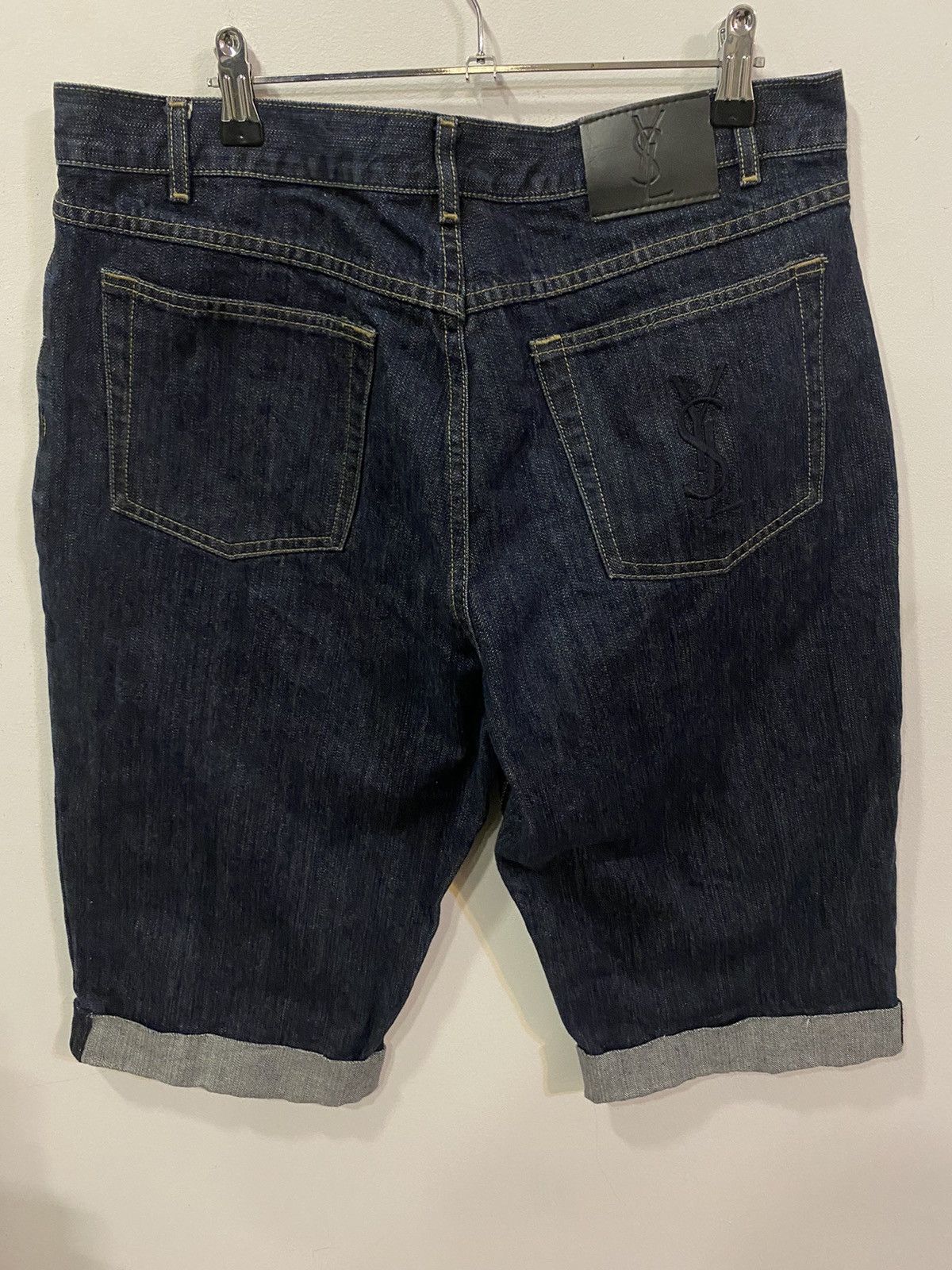 Yves Saint Laurent Denim YSL Shorts YSL Jeans Indigo Size US 36 / EU 52 - 3 Thumbnail