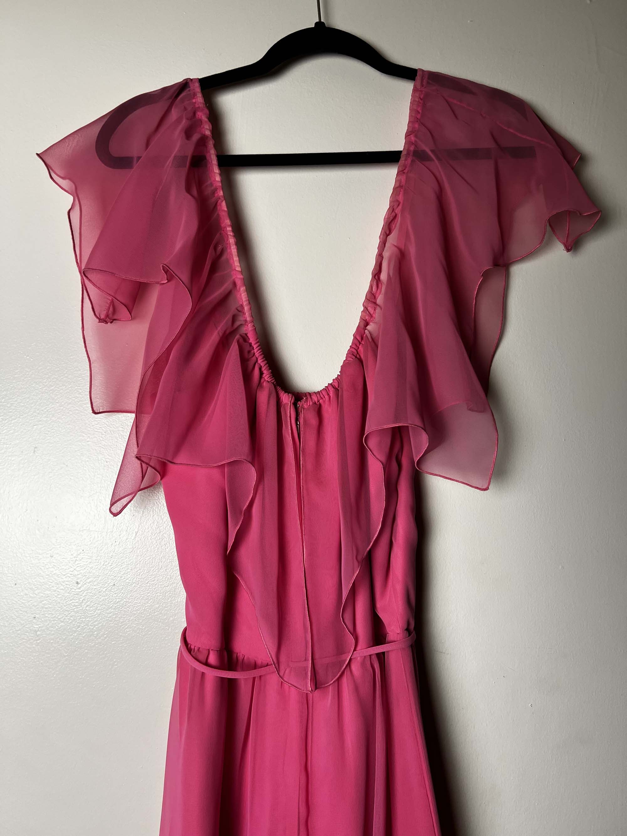 Vintage NEW with Tags Vintage 1960's Pink House of Bianchi Gown Size M / US 6-8 / IT 42-44 - 9 Thumbnail
