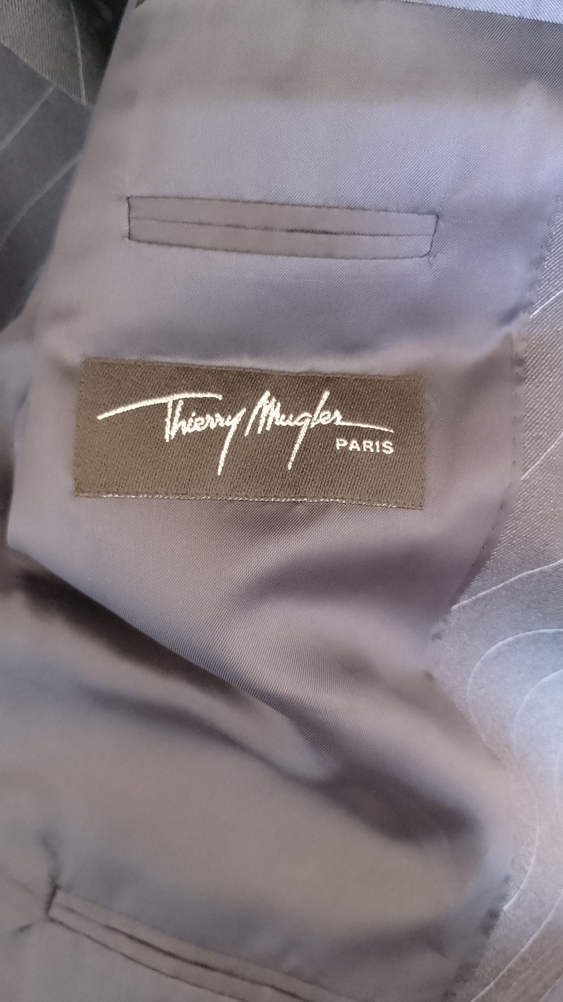 Thierry Mugler Thierry mugler vintage blazer gray size XL Size 42R - 5 Thumbnail