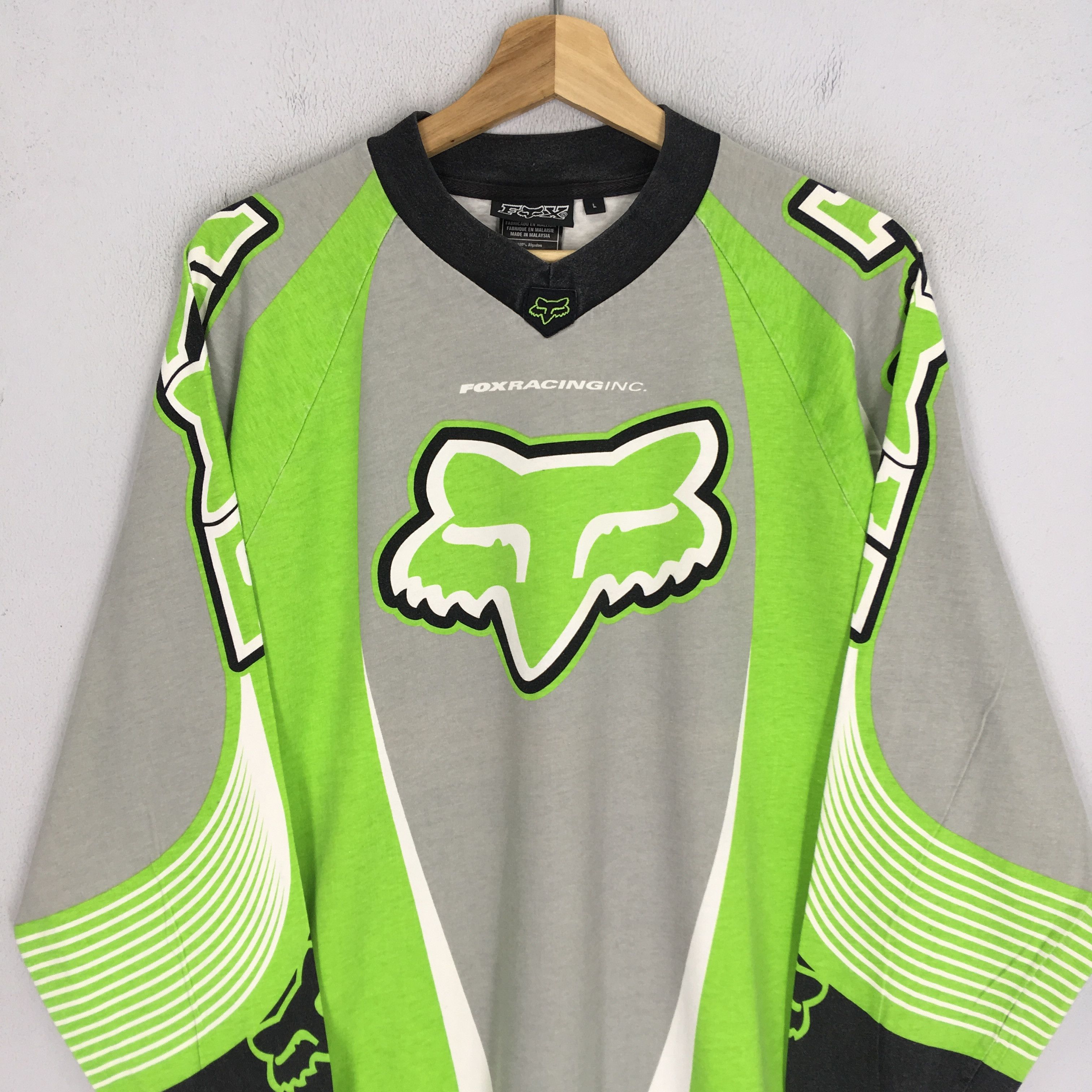 Vintage 90s Fox Racing Team Motocross Dirt Bike T Shirt