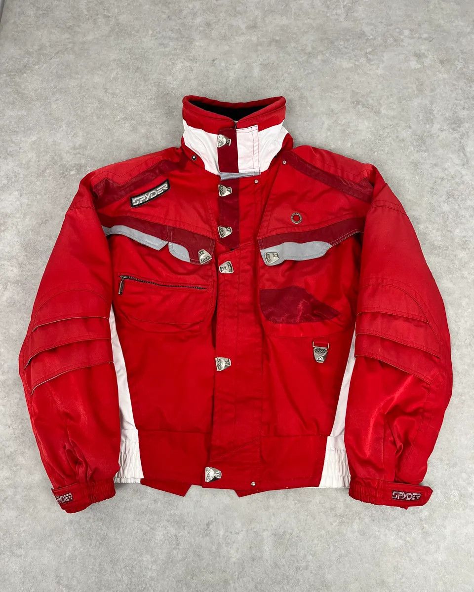 Spyder Spyder Red & White Ski Jacket Size US XL / EU 56 / 4 - 1 Thumbnail