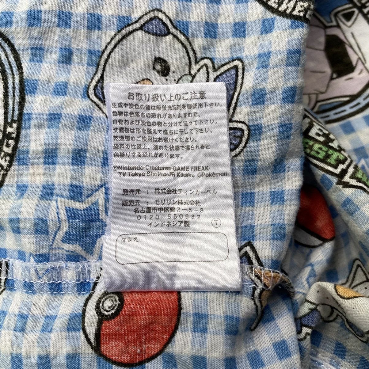 Pokemon Blue Gingham Short Sleeve Shirt with Pokémon Print Size S / US 4 / IT 40 - 8 Thumbnail