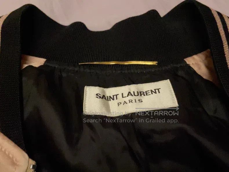 Saint Laurent Paris Saint Laurent Paris Silk Black and Pink Blended Jacket Size US S / EU 44-46 / 1 - 2 Thumbnail