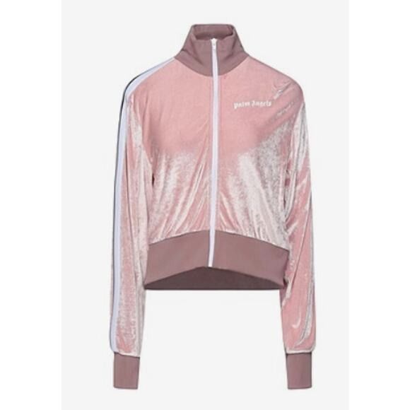 Palm Angels Palm Angels Chenille Cropped Zip Up Hoodie Rose Size XL / US 12-14 / IT 48-50 - 9 Thumbnail