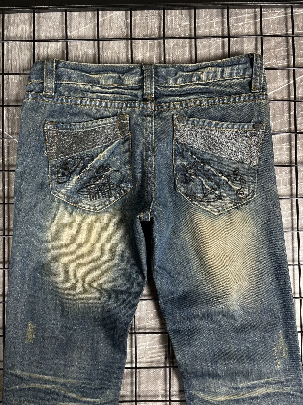 Tornado Mart 00s Y2K Fade Low Rise Jeans Miss Sixty DG LGB Hysteric Vibe Size 25" / US 0 / IT 36 - 4 Thumbnail