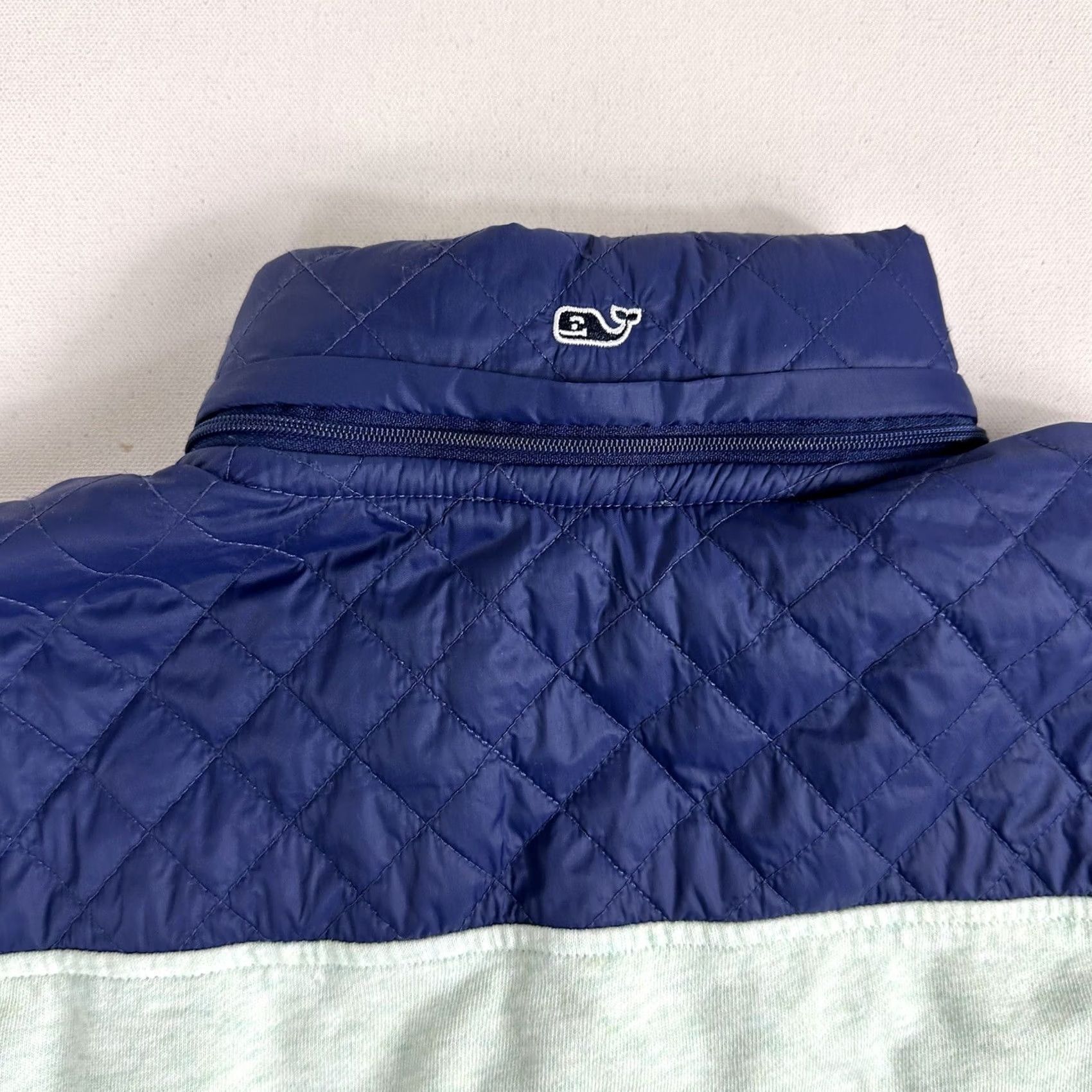 Vineyard Vines Vineyard Vines Performance Quilted Nylon Snap Sweatshirt Mens Small 2K0860 Blue Size US S / EU 44-46 / 1 - 5 Thumbnail