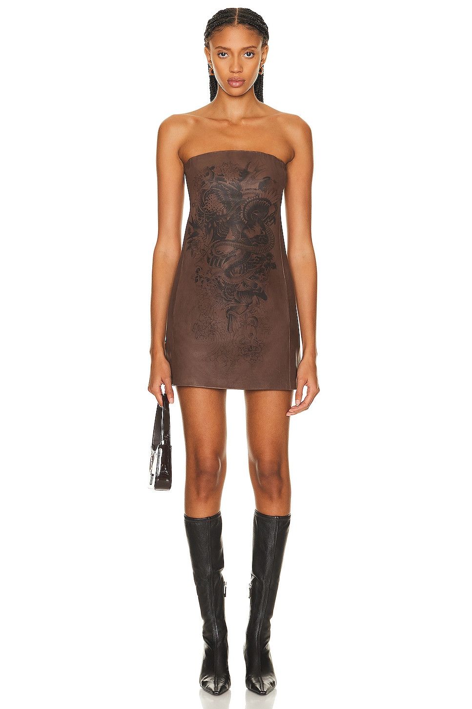Jean Paul Gaultier $2200 Jean Paul Gaultier Tattoo Detail Mini Dress Size S / US 4 / IT 40 - 1 Thumbnail