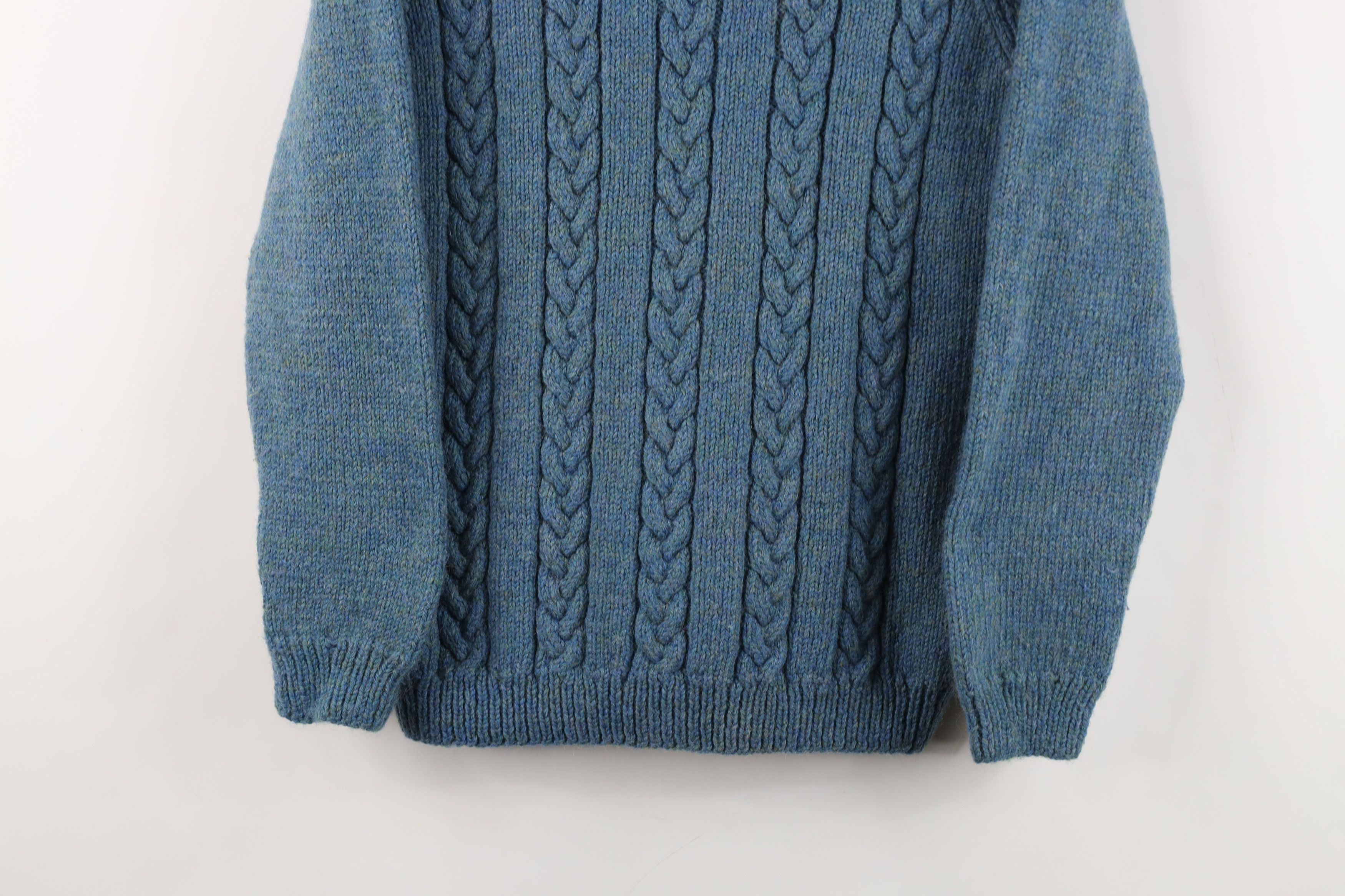 Vintage Vintage 50s 60s Rockabilly Wool Chunky Cable Knit Sweater Size S / US 4 / IT 40 - 3 Thumbnail