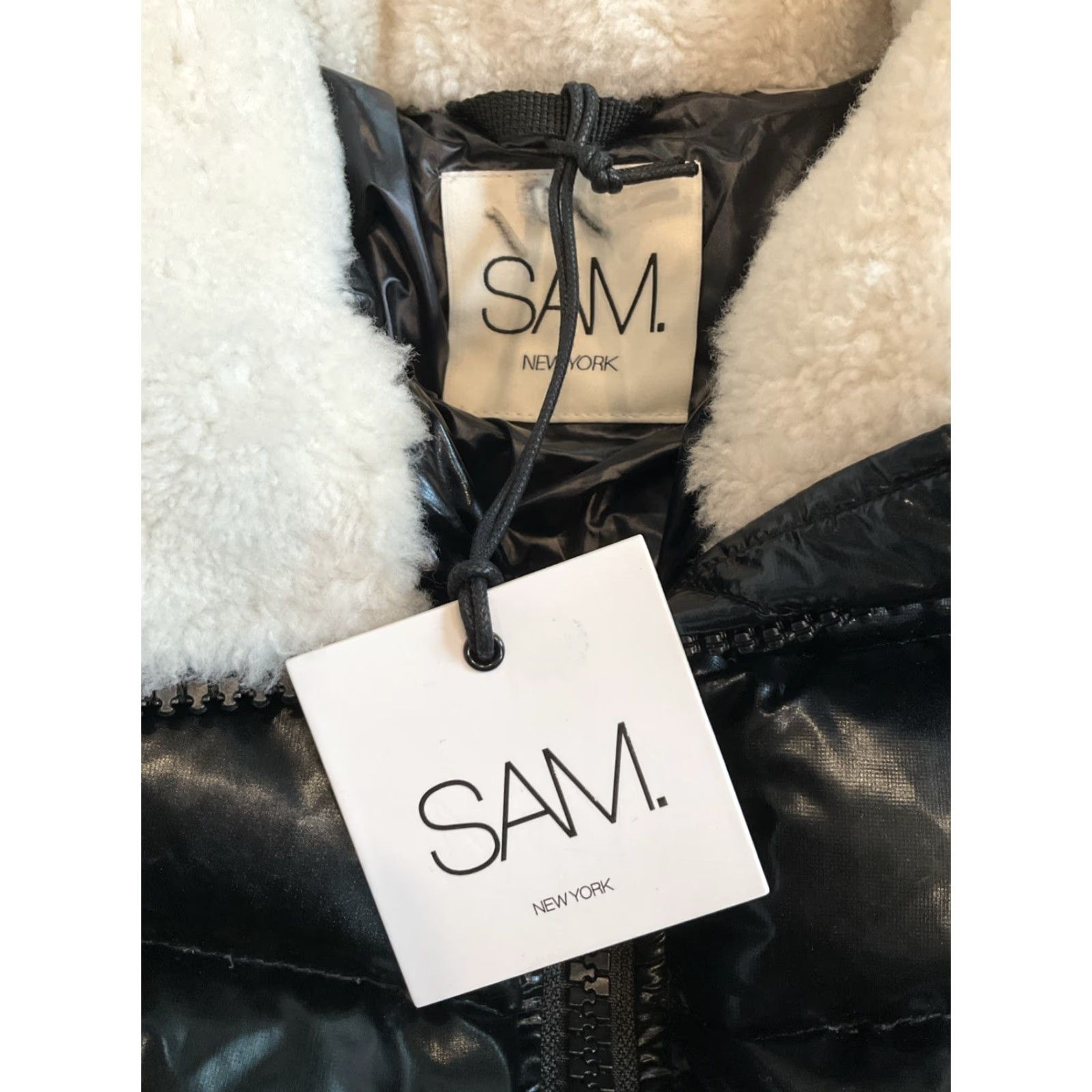 Vintage SAM Nikki Quilted Down Puffer Jacket Bomber Jacket Women L Black Size L / US 10 / IT 46 - 5 Thumbnail