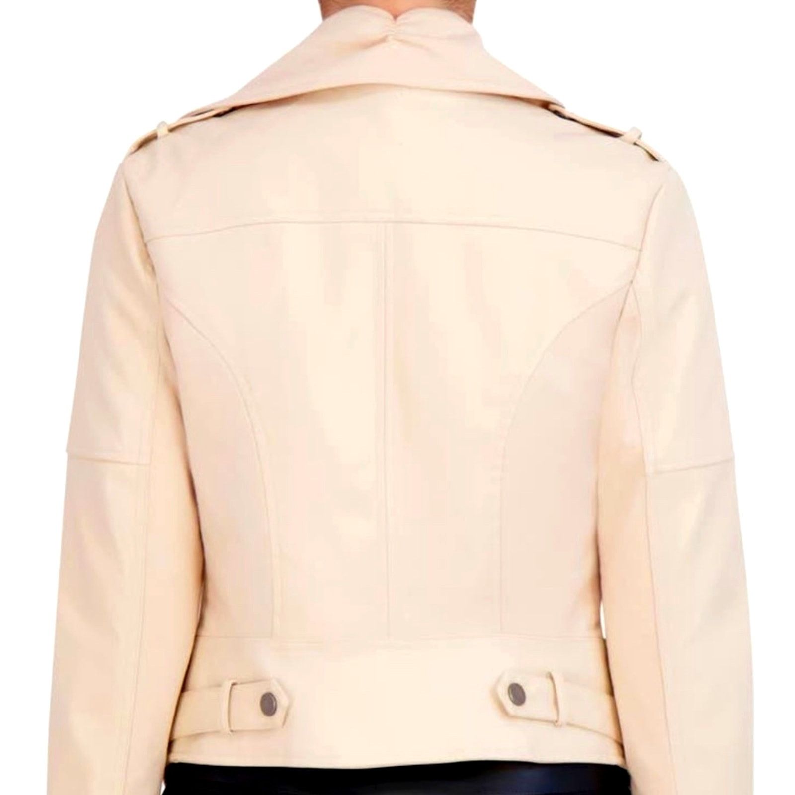 Other Ookie & Lala Faux Leather Mix Quilt Drape Jacket - Stone - M Size M / US 6-8 / IT 42-44 - 4 Thumbnail