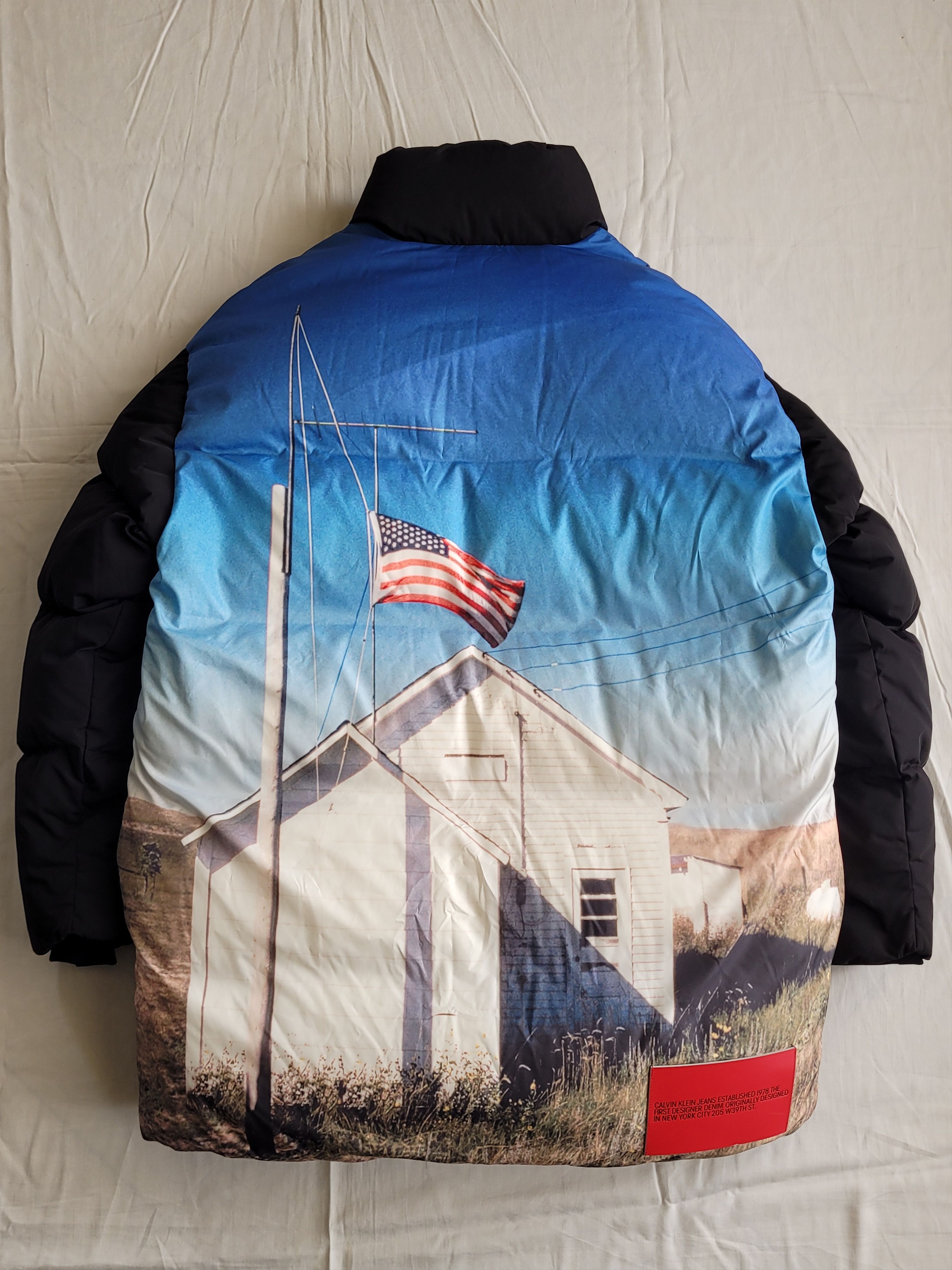 Calvin Klein 205W39NYC Calvin Klein by Raf Simons "USA landscape" goose coat Size US M / EU 48-50 / 2 - 2 Thumbnail