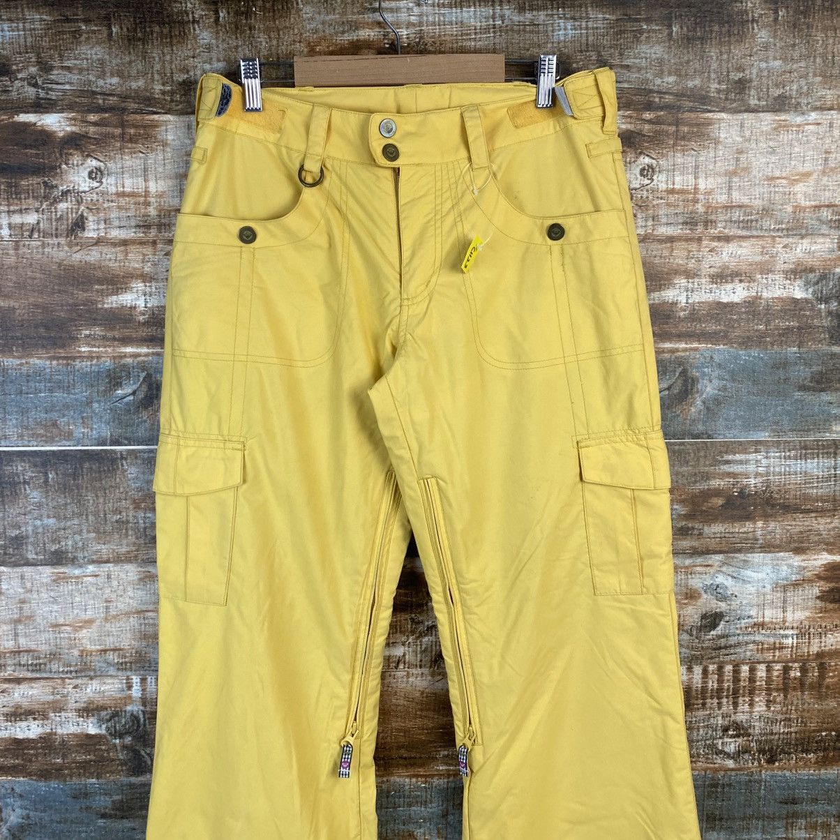 Japanese Brand DL Roxy Winter Sport Yellow Pants #C1123 Size 26" / US 2 / IT 38 - 2 Thumbnail