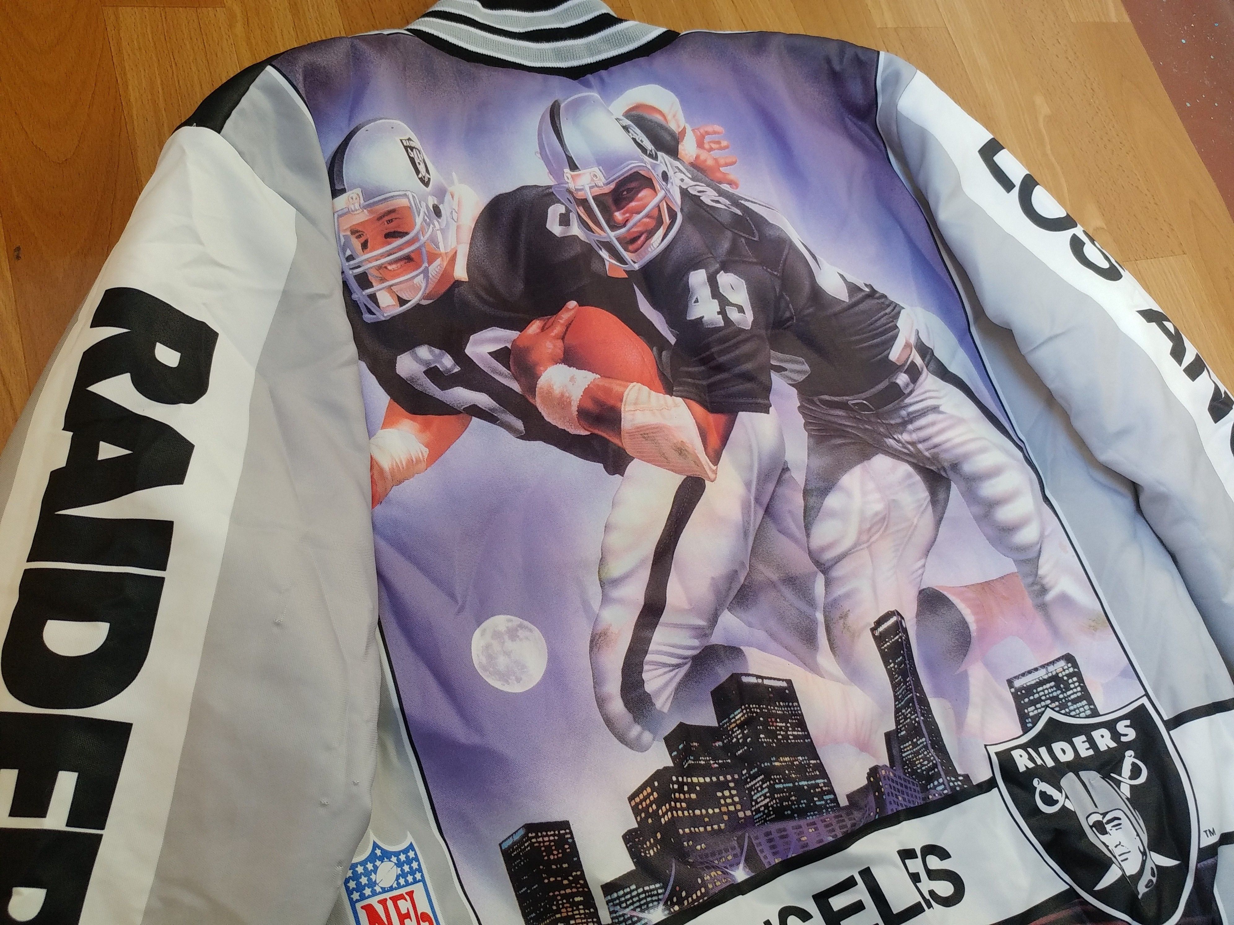NFL Los Angeles Raiders jacket vintage bomber Oakland Raiders L Size US L / EU 52-54 / 3 - 4 Thumbnail