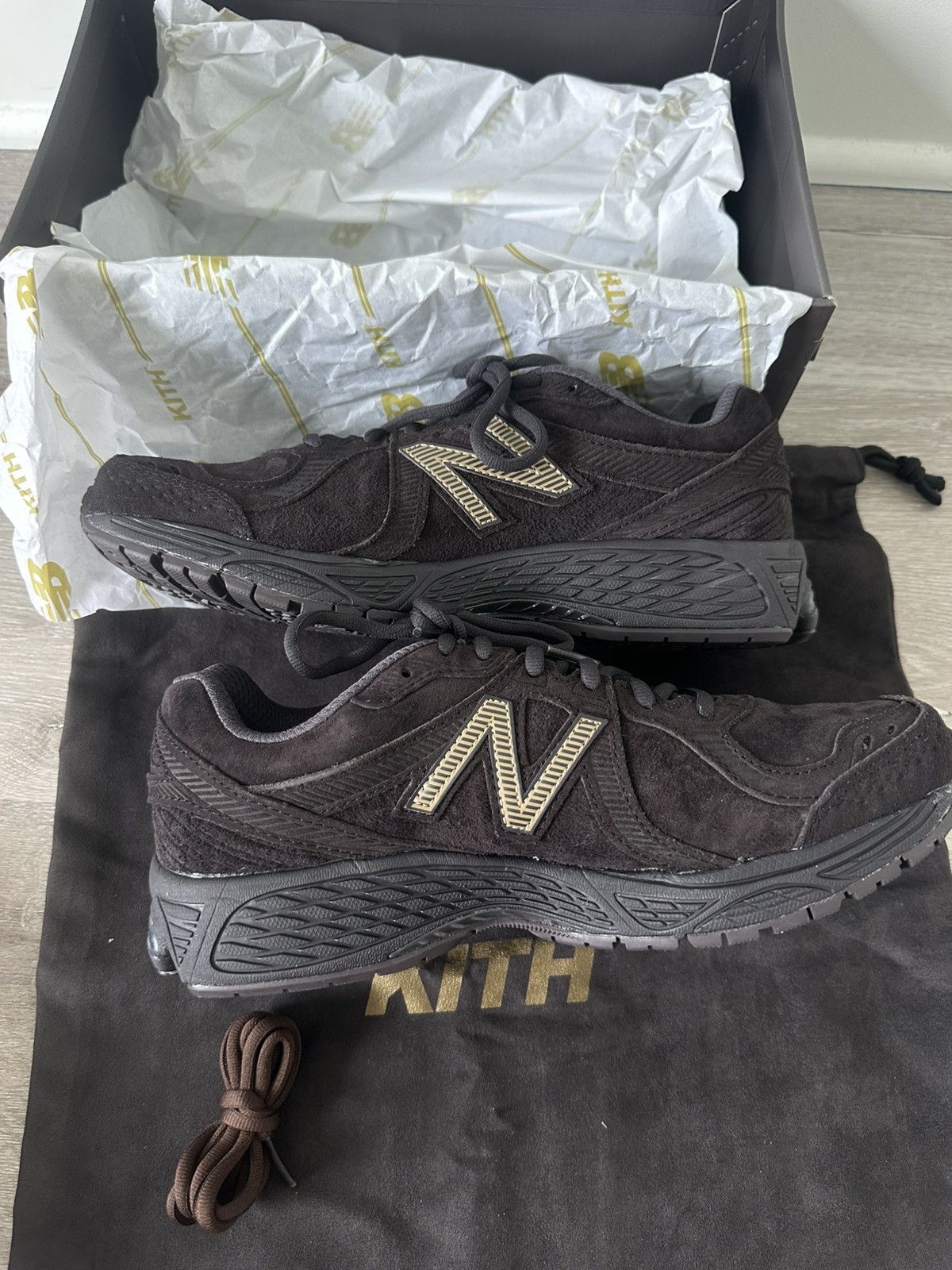 Kith × New Balance Kith New Balance Espresso 860v2 Size US 6.5 / EU 39-40 - 10 Thumbnail