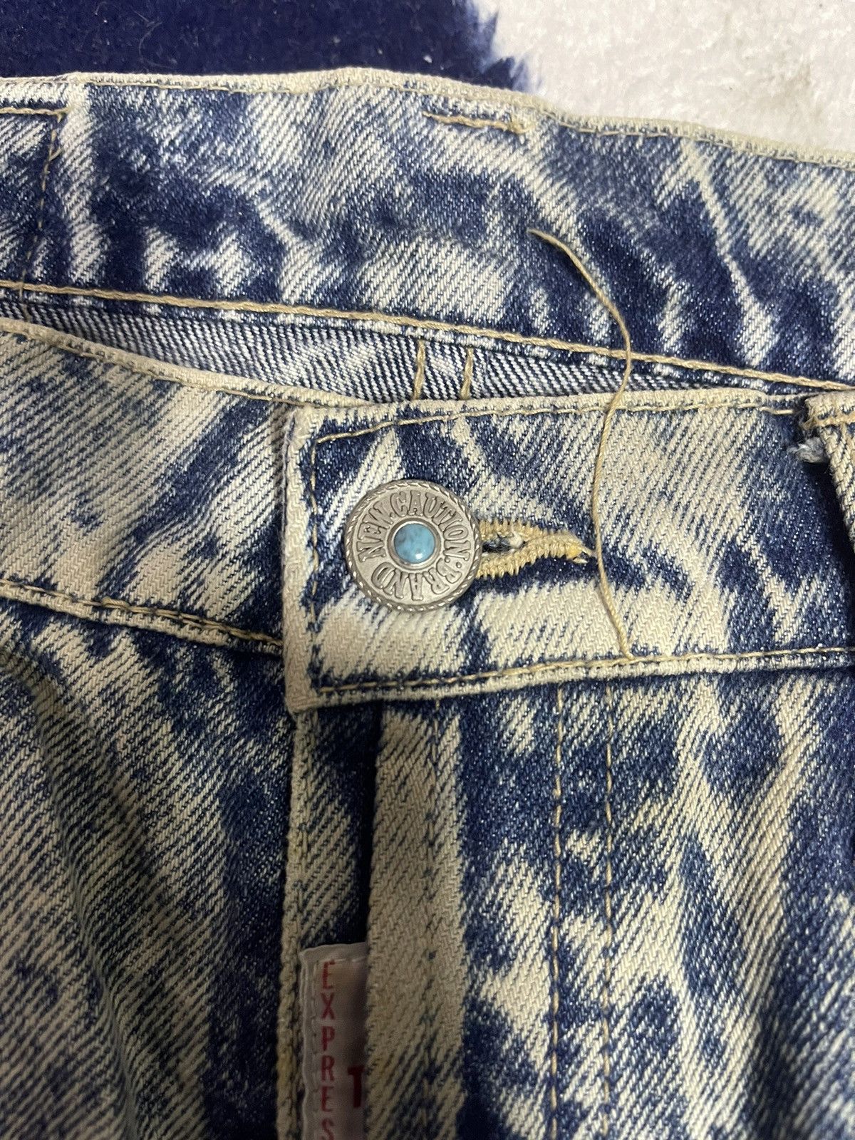 Japanese Brand × Jean Three Pal Acid Wash Jeans (14) Size US 32 / EU 48 - 10 Thumbnail