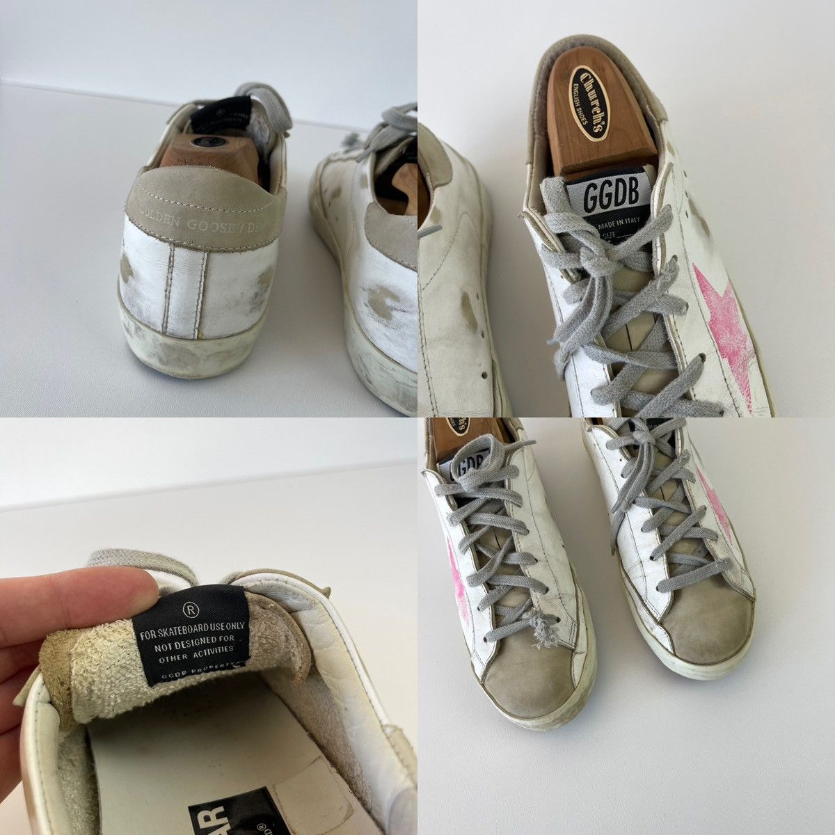 Golden Goose Golden Goose Love Dealer GGDB Superstar Leather Sneakers Size US 8 / EU 41 - 9 Thumbnail