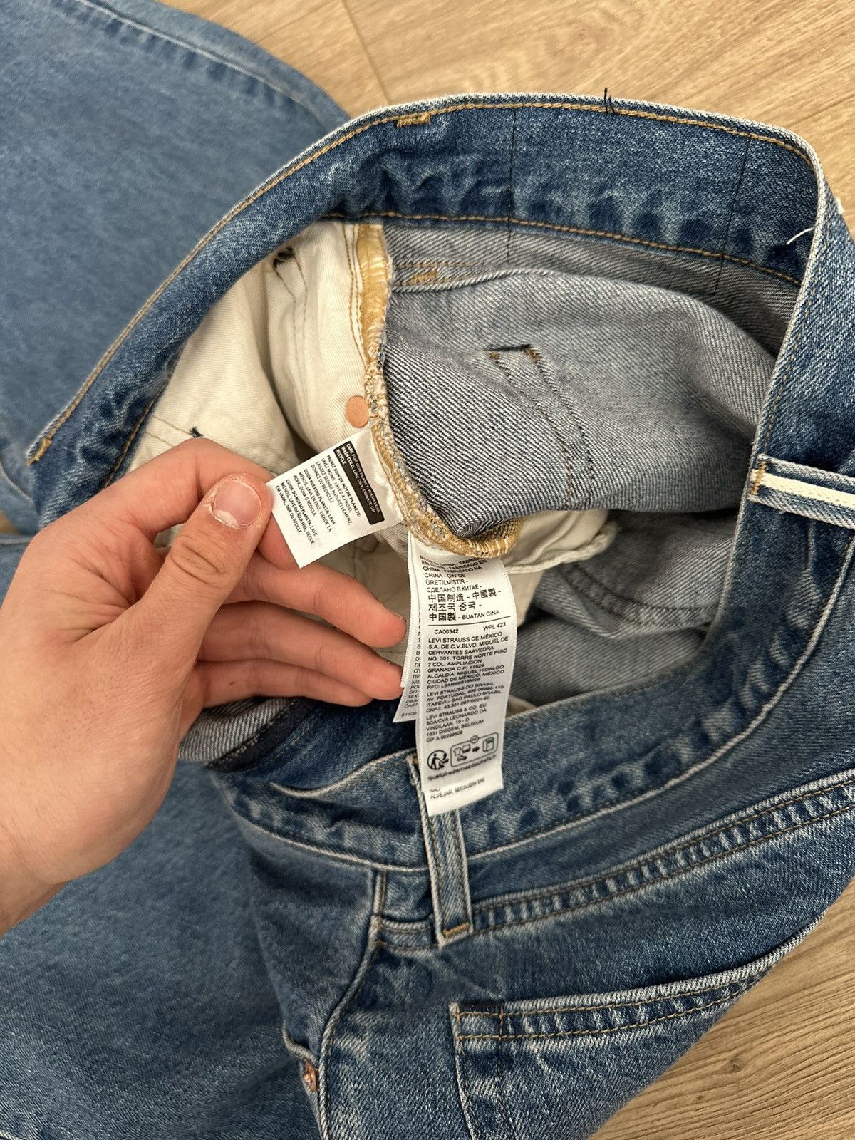 Levi's 🔥LEVIS JAPAN FABRIC SELVEDGE JEANS🔥 Size US 32 / EU 48 - 15 Thumbnail