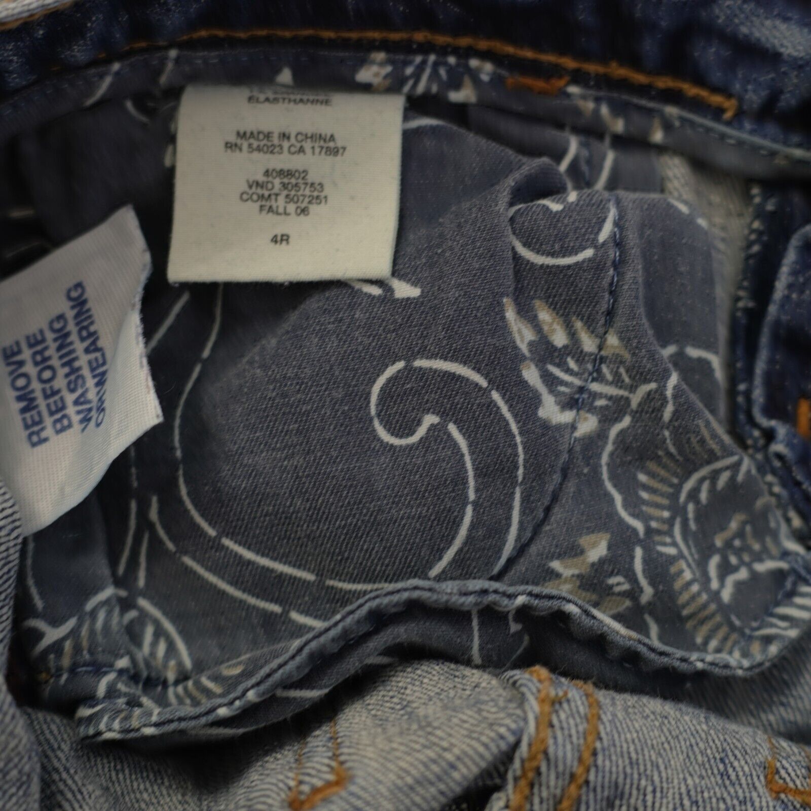 Gap Gap 1969 Stone Wash Blue Jeans Zip Up Ankle 4R 31/28 Low Ris Size 31" - 5 Thumbnail