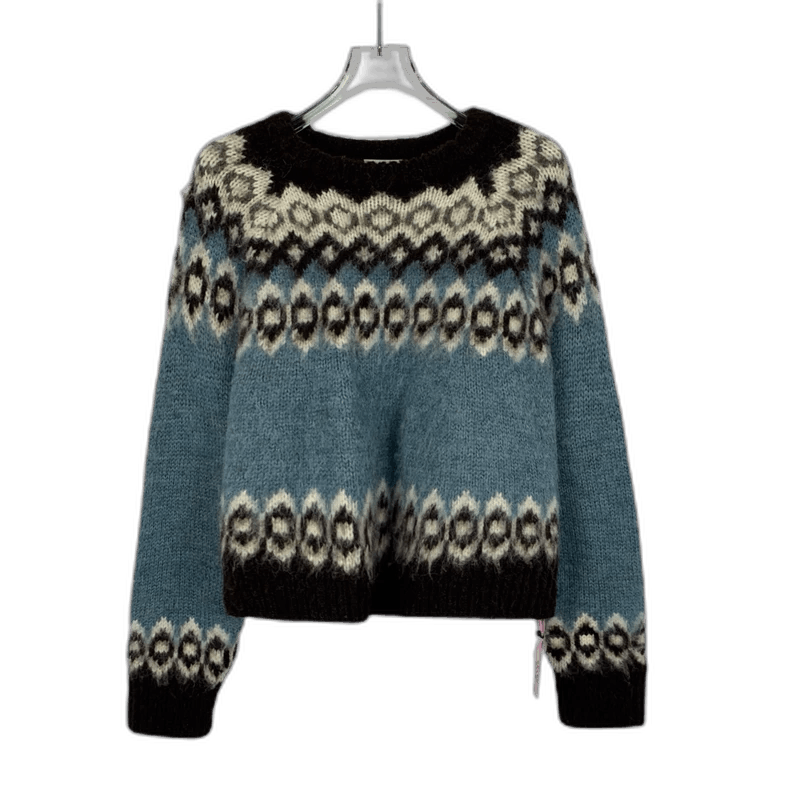 Celine Celine Colorful Wool Knitted Long Sleeve Sweater Size US S / EU 44-46 / 1 - 1 Thumbnail