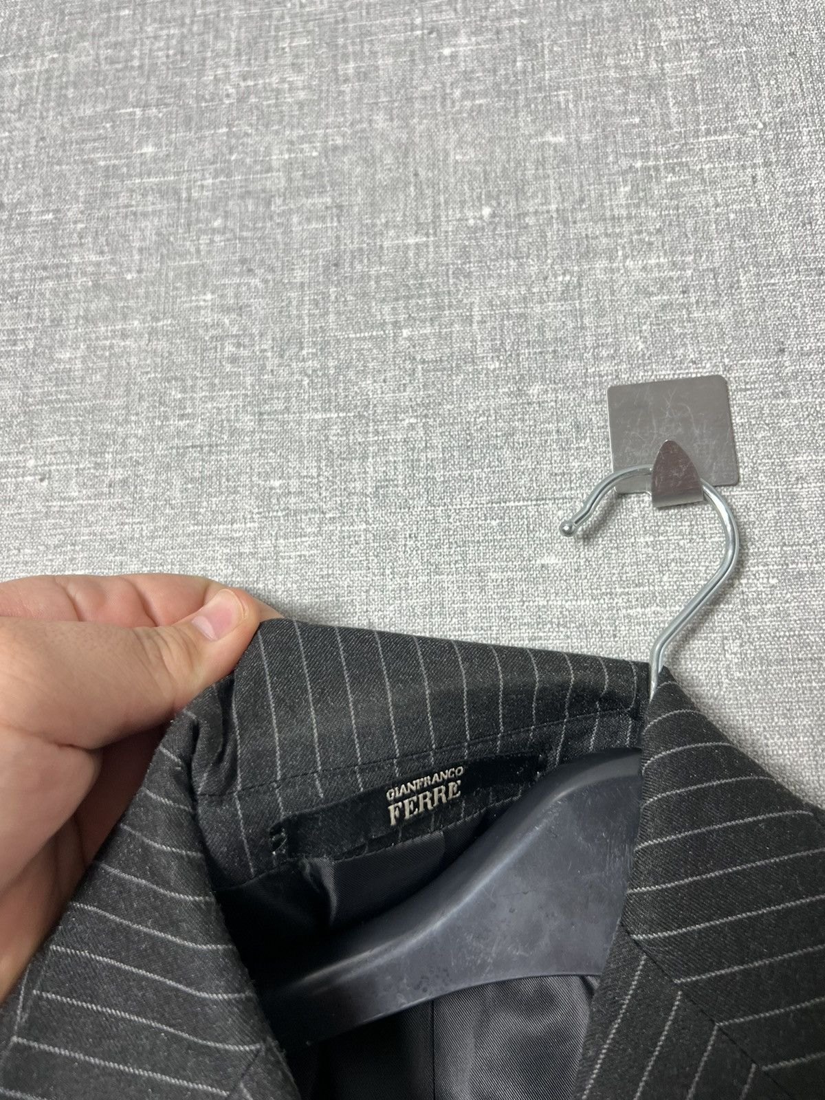 Gianfranco Ferre Gianfranco Ferre 3 Button Striped Blazer Jacket Size 48 Size 38R - 14 Thumbnail