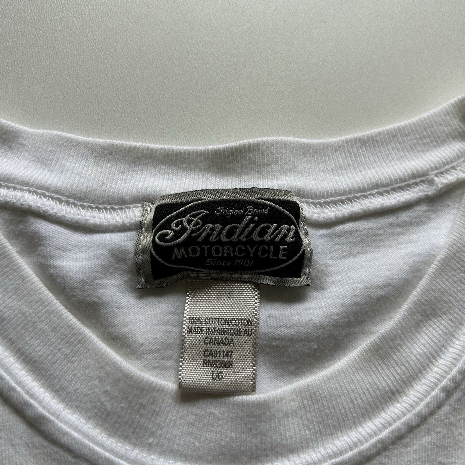 Harley Davidson Vintage Indian Motorcycle T Shirt Large 90s Biker Logo Rare Size US L / EU 52-54 / 3 - 7 Thumbnail