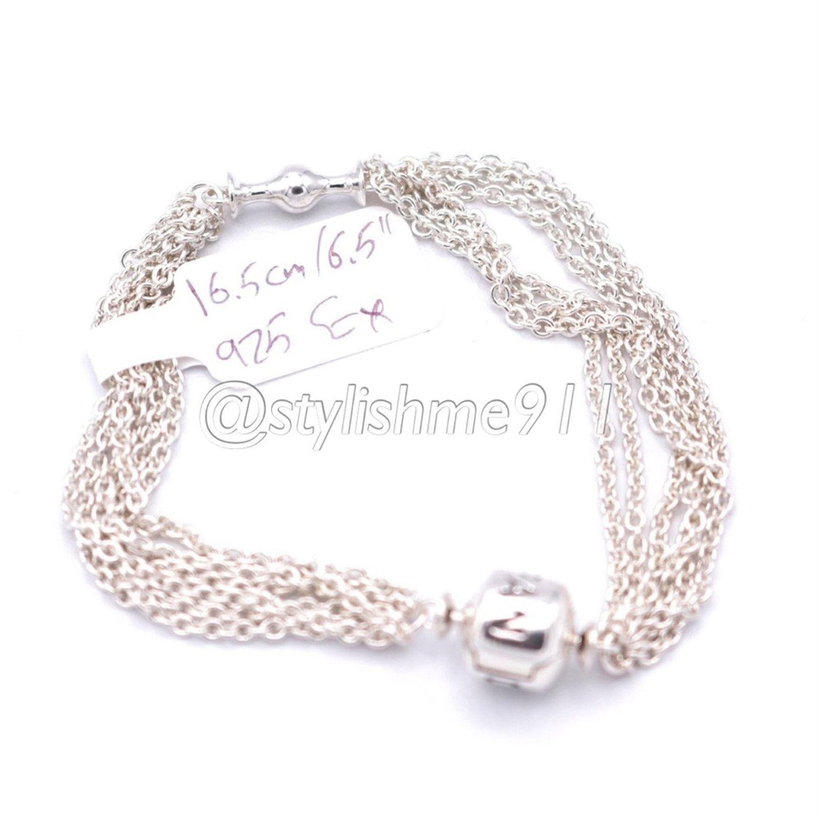 pandora PANDORA Multi-Strand Mesh One Station Clip Capture Bracelet Size ONE SIZE - 9 Thumbnail