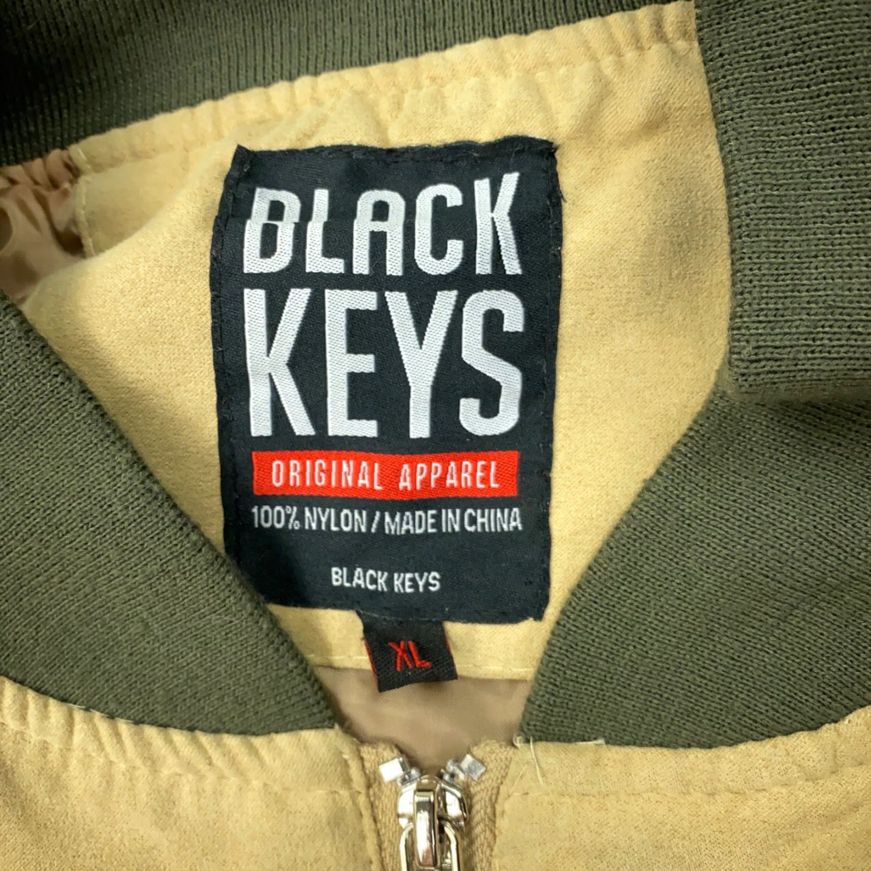 Vintage VINTAGE Black Keys Jacket Mens XL Beige Green Bomber Size US XL / EU 56 / 4 - 6 Thumbnail