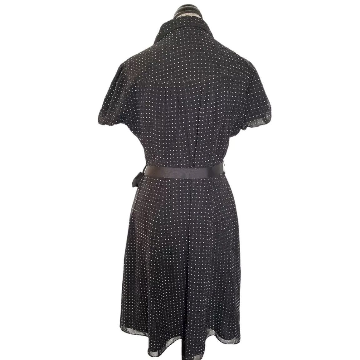 Other Tahari Dress Size 10 Petite Womens Polka Dots Preppy Size L / US 10 / IT 46 - 2 Thumbnail