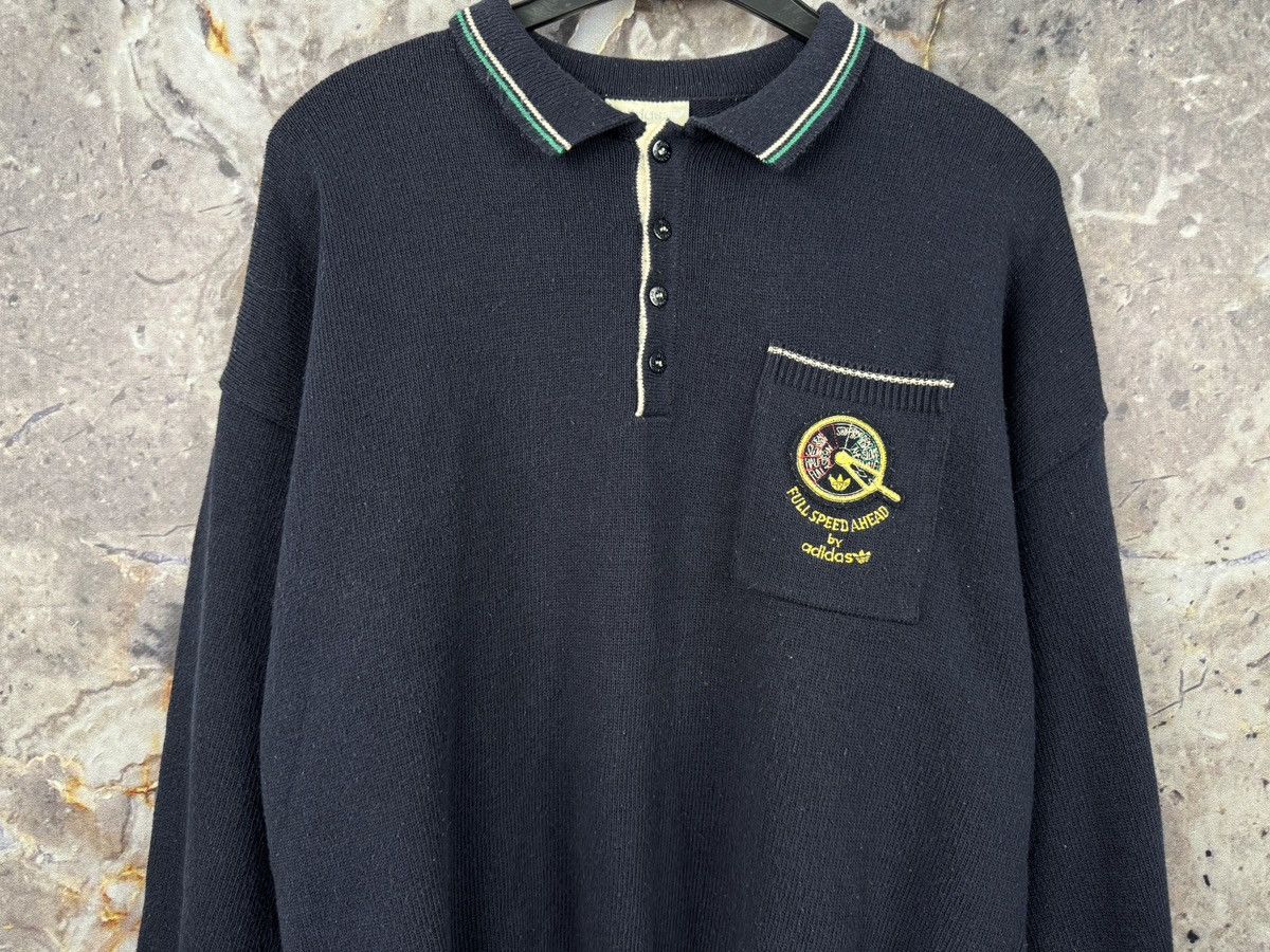 Vintage Men’s Adidas Full Speed Ahead Sweater Vintage Size 44 (L-XL) Size US L / EU 52-54 / 3 - 3 Thumbnail