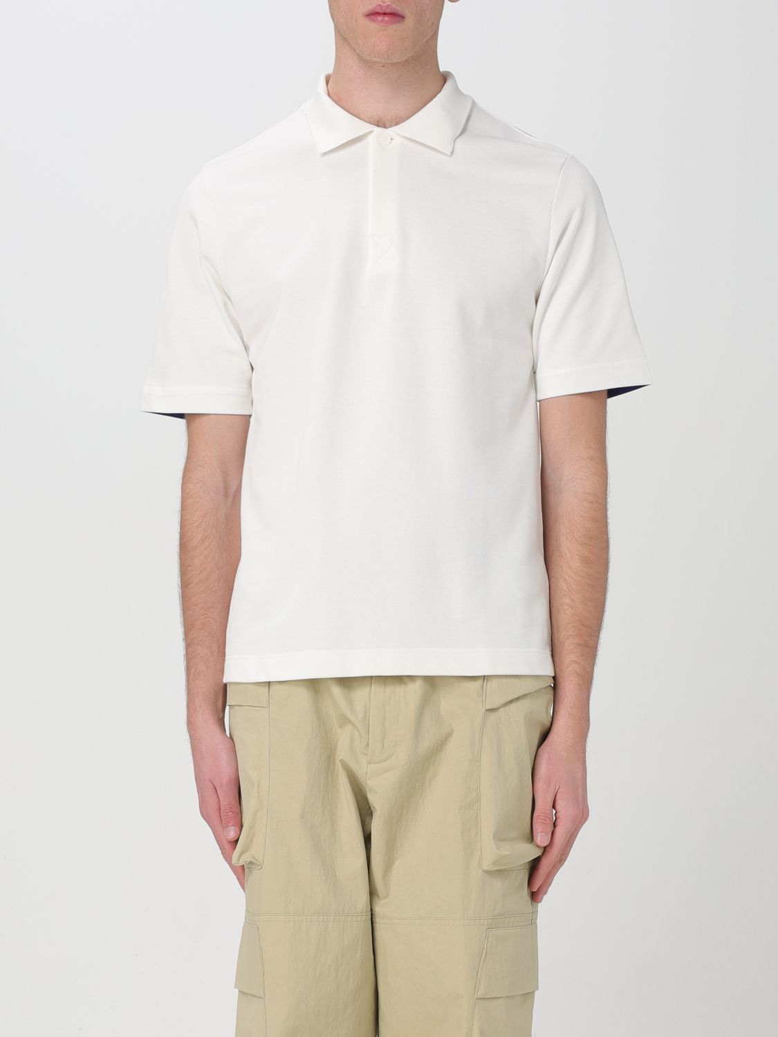 image of Burberry Polo Shirt Men White (Size 2XL)