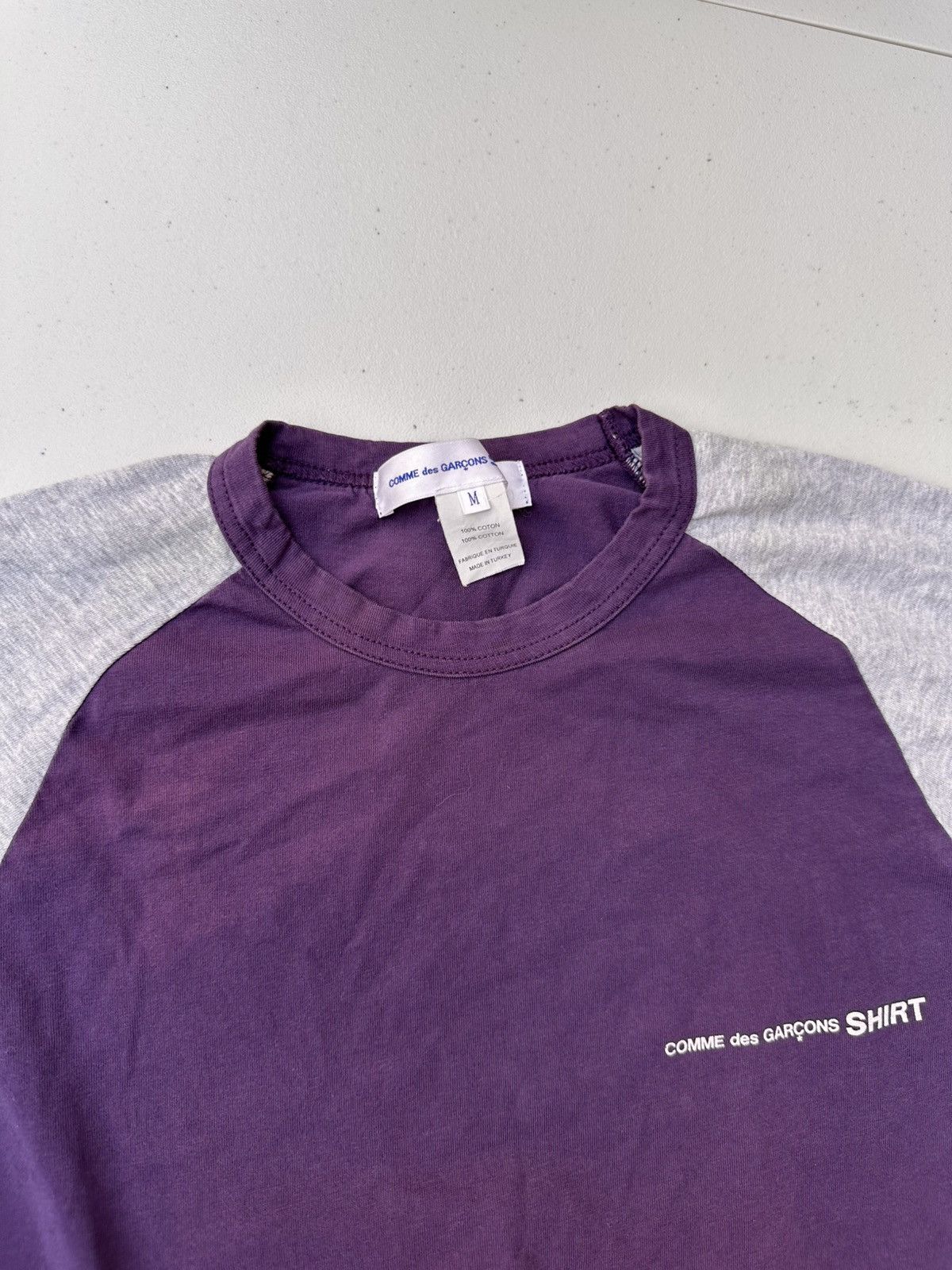 Comme des Garcons CDG Logo Baseball Shirt Purple Size US M / EU 48-50 / 2 - 2 Thumbnail