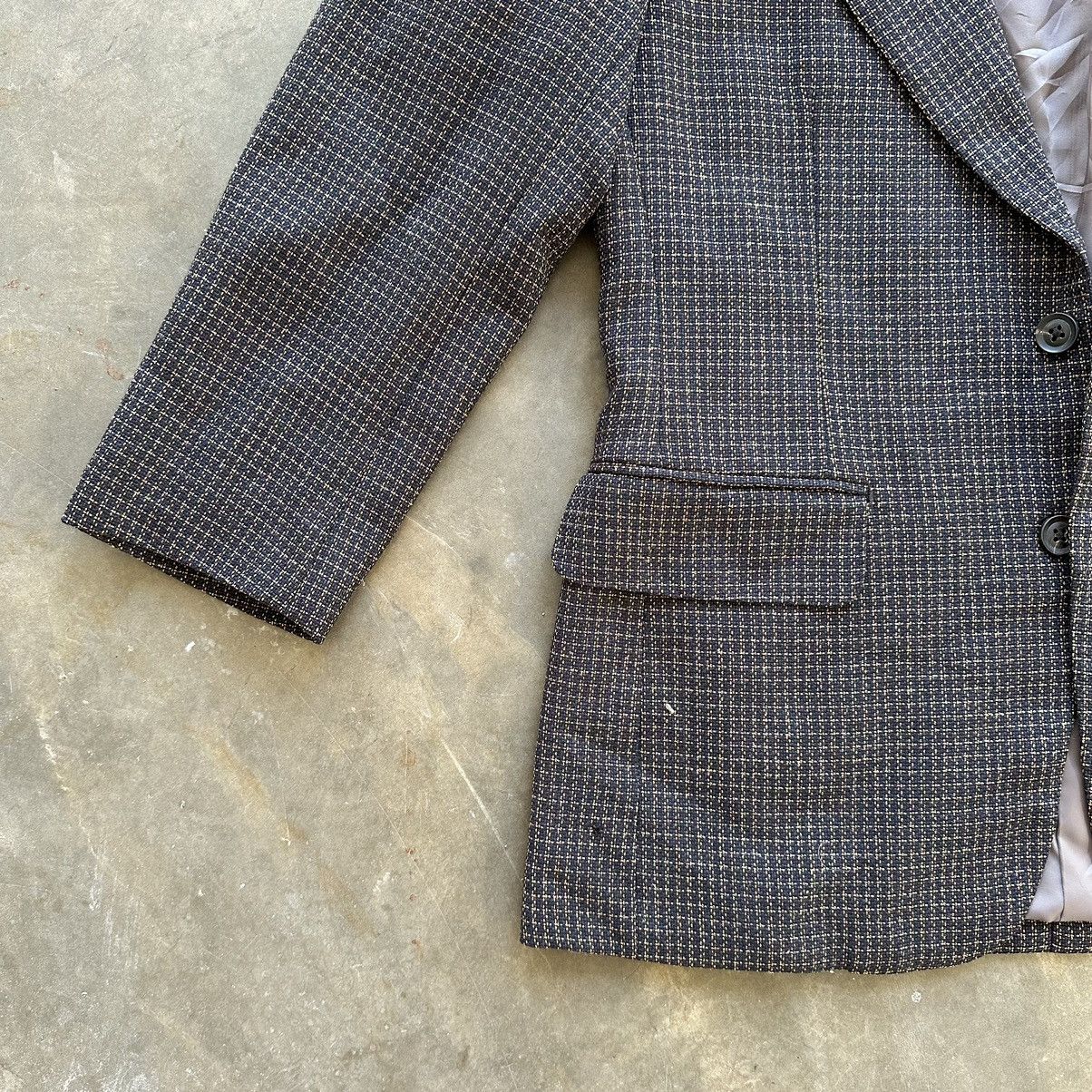 Burberry Vintage Burberry Pattern Blazer Mix Colour Size 40S - 2 Thumbnail