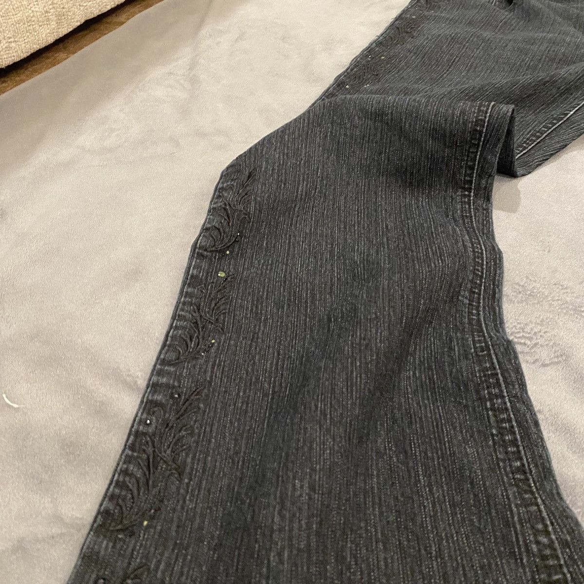 Cos Black floral print cos jeans Size 36" / US 14 / IT 50 - 6 Thumbnail