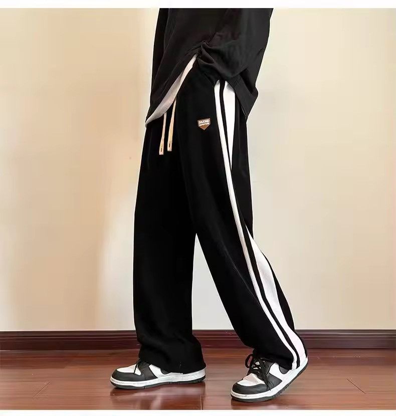 Japanese Brand Casual Pants Loose Color Blo Striped Wide Leg Sweatpant Size US 28 / EU 44 - 2 Thumbnail
