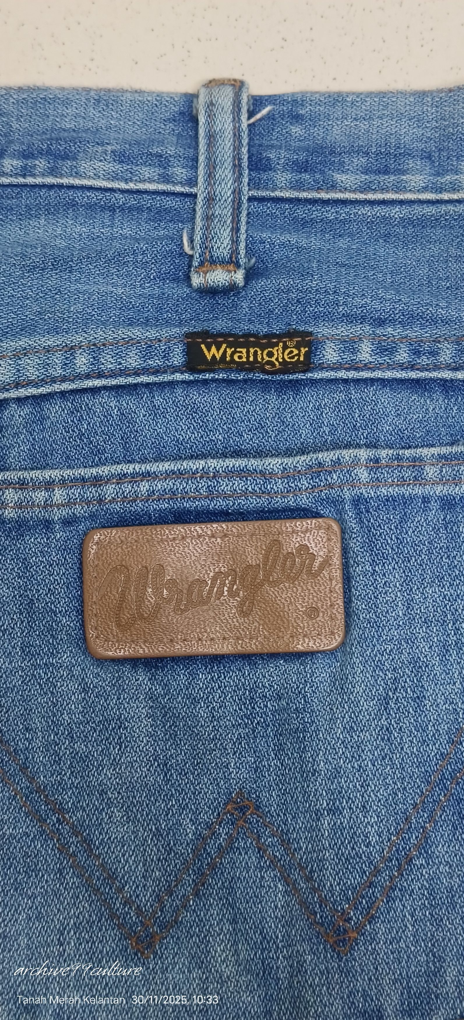Wrangler Vintage 60's 70's IDEAL zipper triple stitch flare jeans Size US 32 / EU 48 - 3 Thumbnail