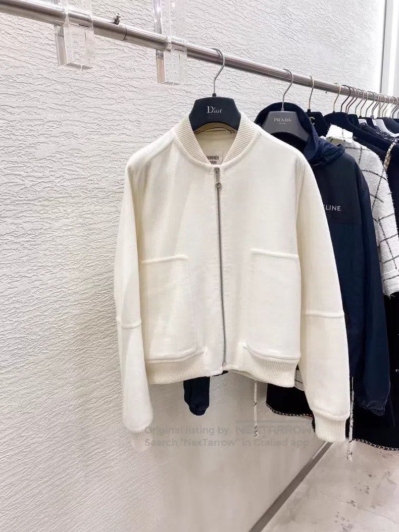 Hermes Cashmere Open Cardigan Jacket