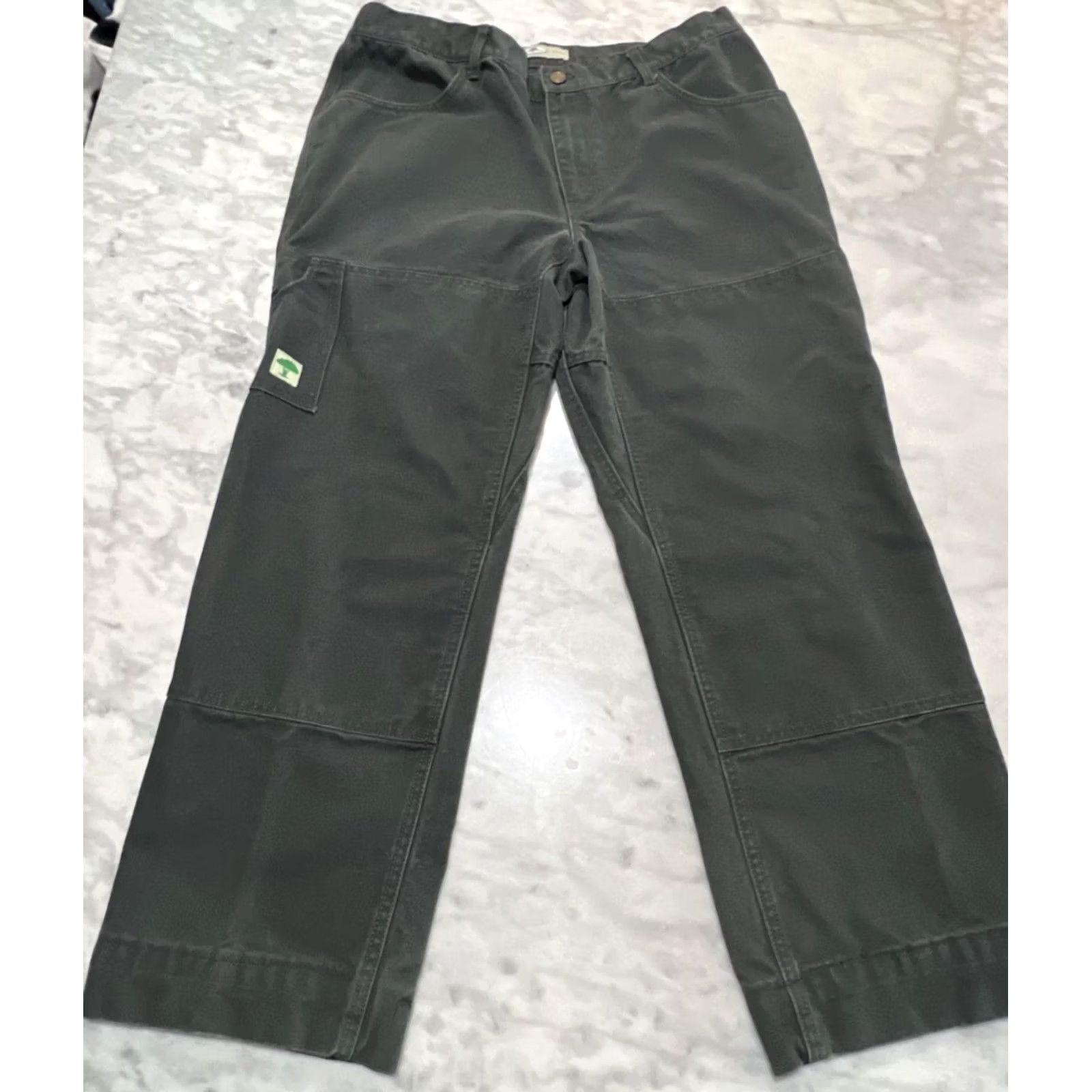 Vintage VINTAGE Arborwear Double Knee Women’s Pant Size 16 Style 152220 Shortened 27” Dark Green Size 38" / US 16 / IT 52 - 2 Thumbnail