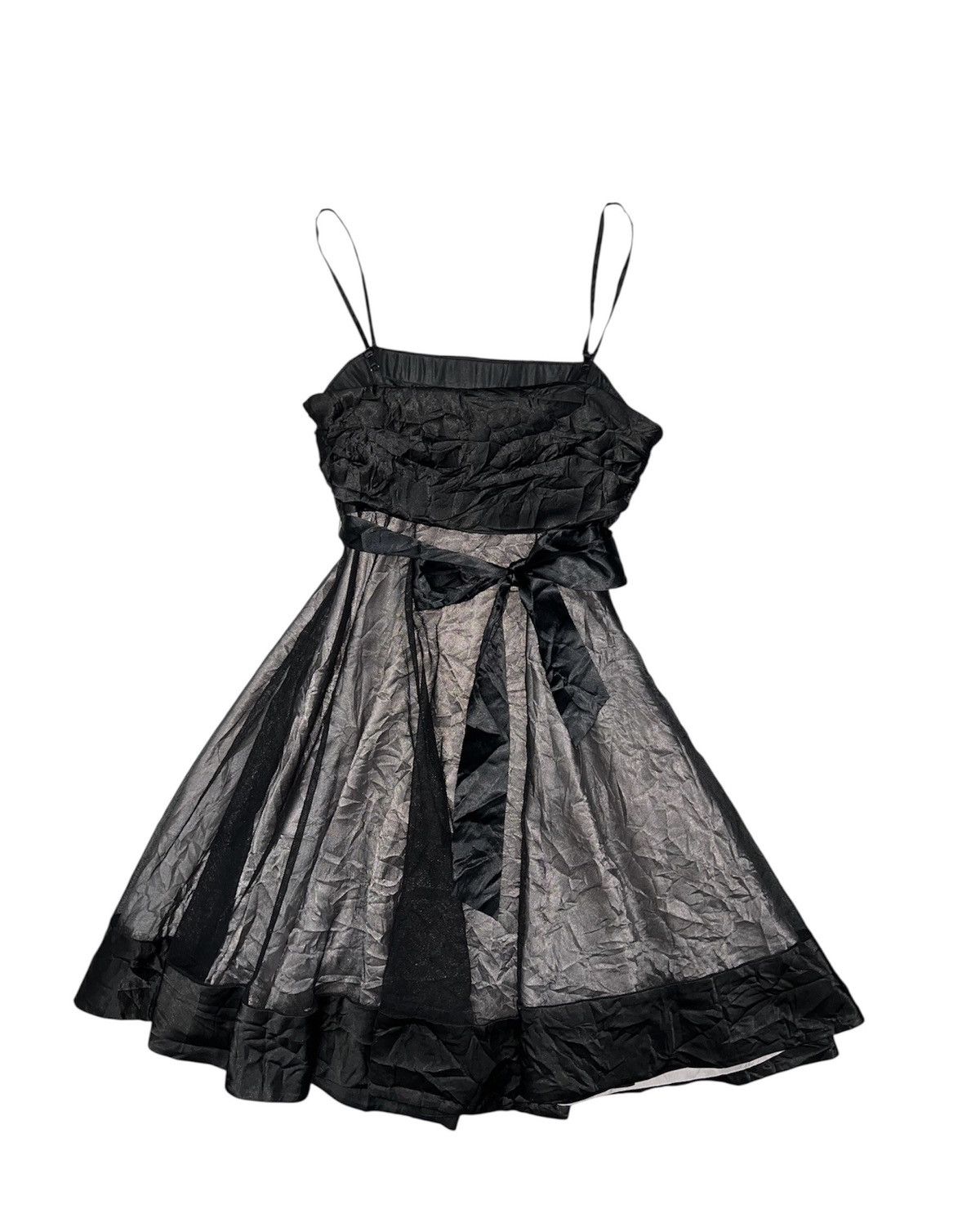 Japanese Brand Cecil McBee silk n mesh mini dress 🎀 Size S / US 4 / IT 40 - 1 Thumbnail