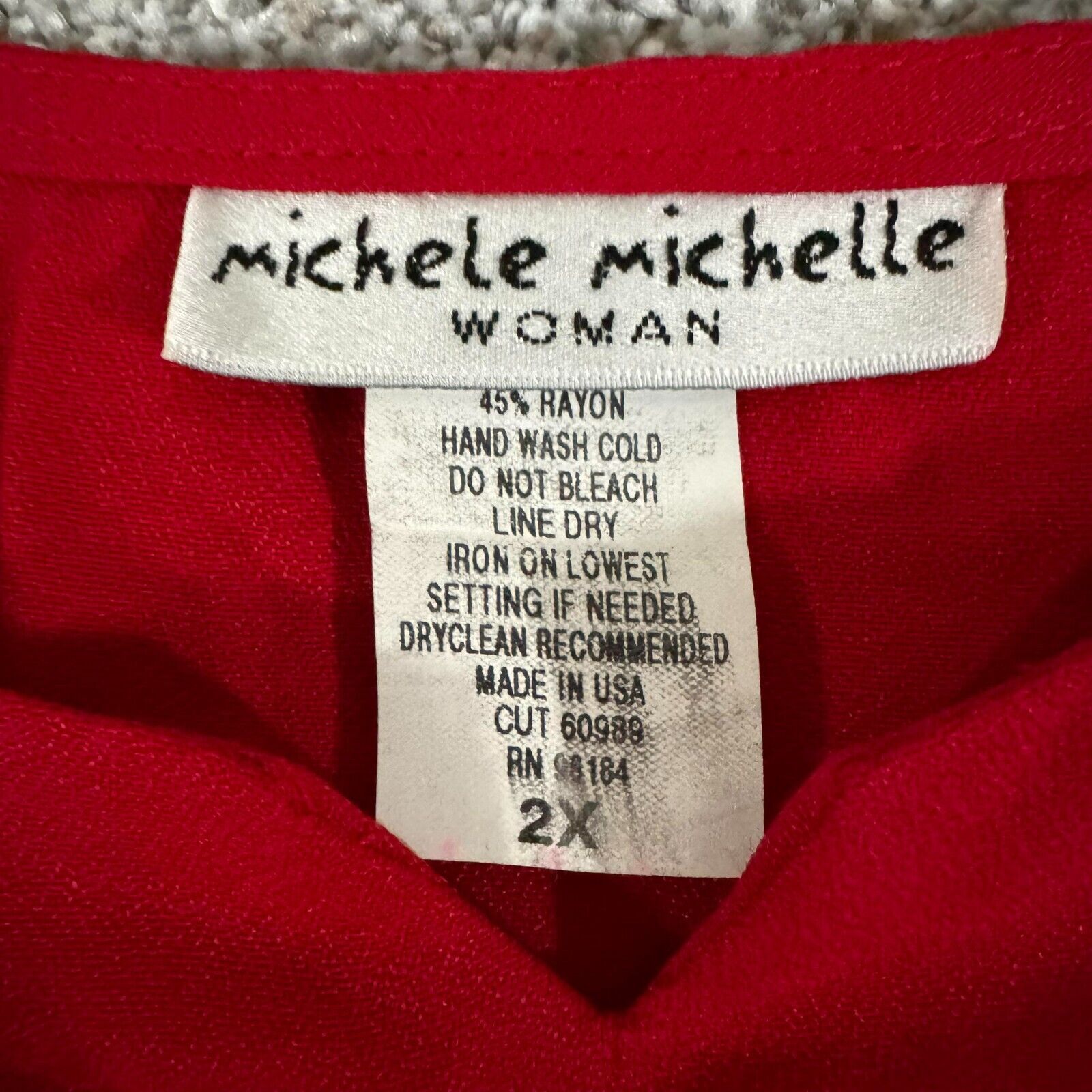 Other Michele Michelle Tank Top Womens Plus 2X Vintage 80s 90s Size XXL / US 16-18 / IT 52-54 - 5 Thumbnail