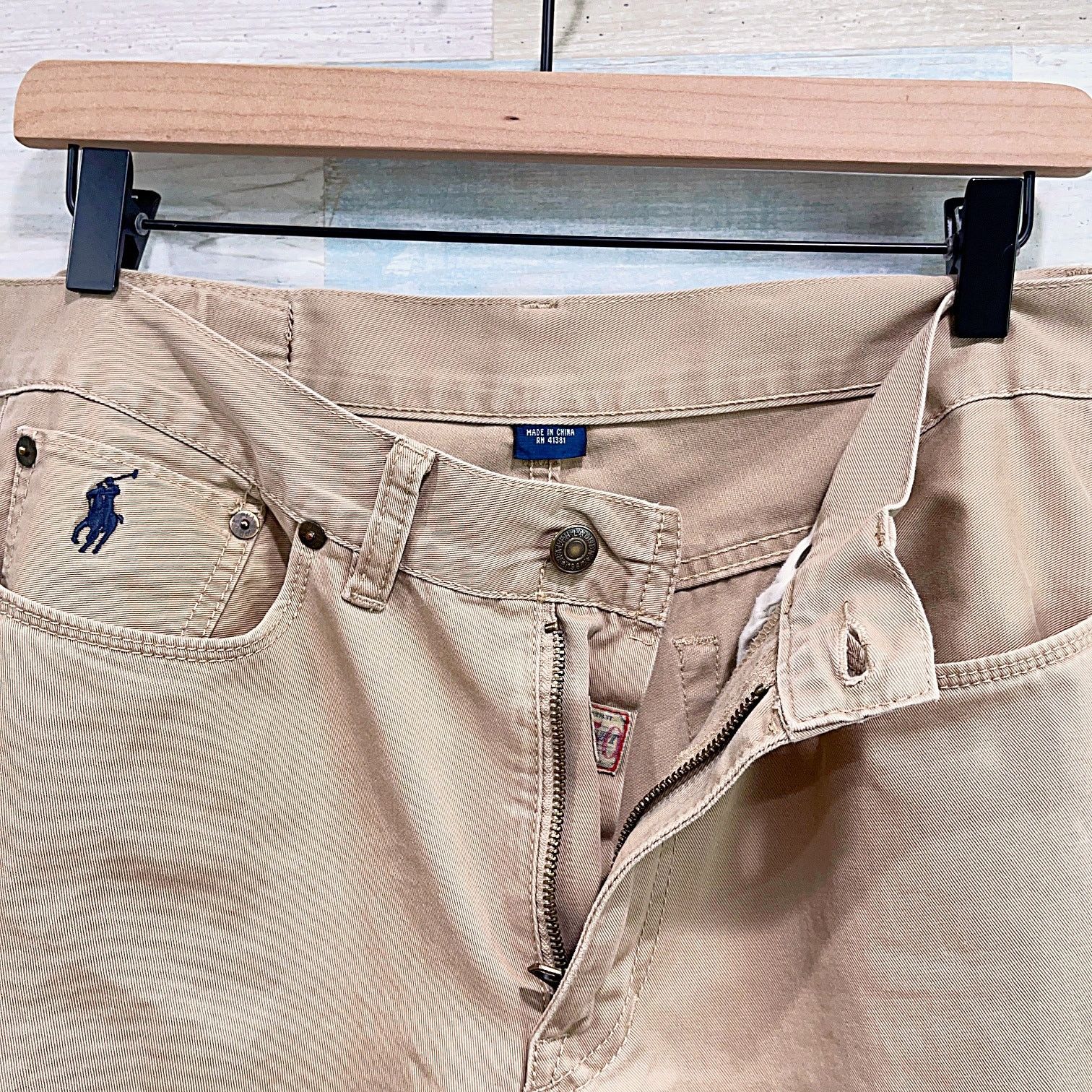Polo Ralph Lauren POLO Ralph Lauren 650 Straight Leg Jean Tan Flat Twill 30x28 Size US 30 / EU 46 - 3 Thumbnail