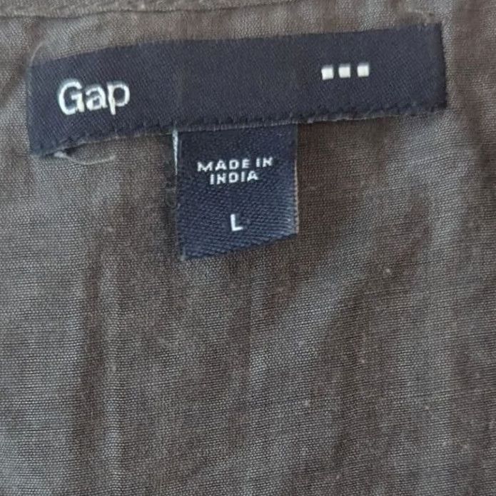 Gap Gap Tank Top Womens L Gray Cotton Silk Beaded Scoop Neck Sleeveless Pullover Casual Relaxed Canvas? Size L / US 10 / IT 46 - 5 Thumbnail