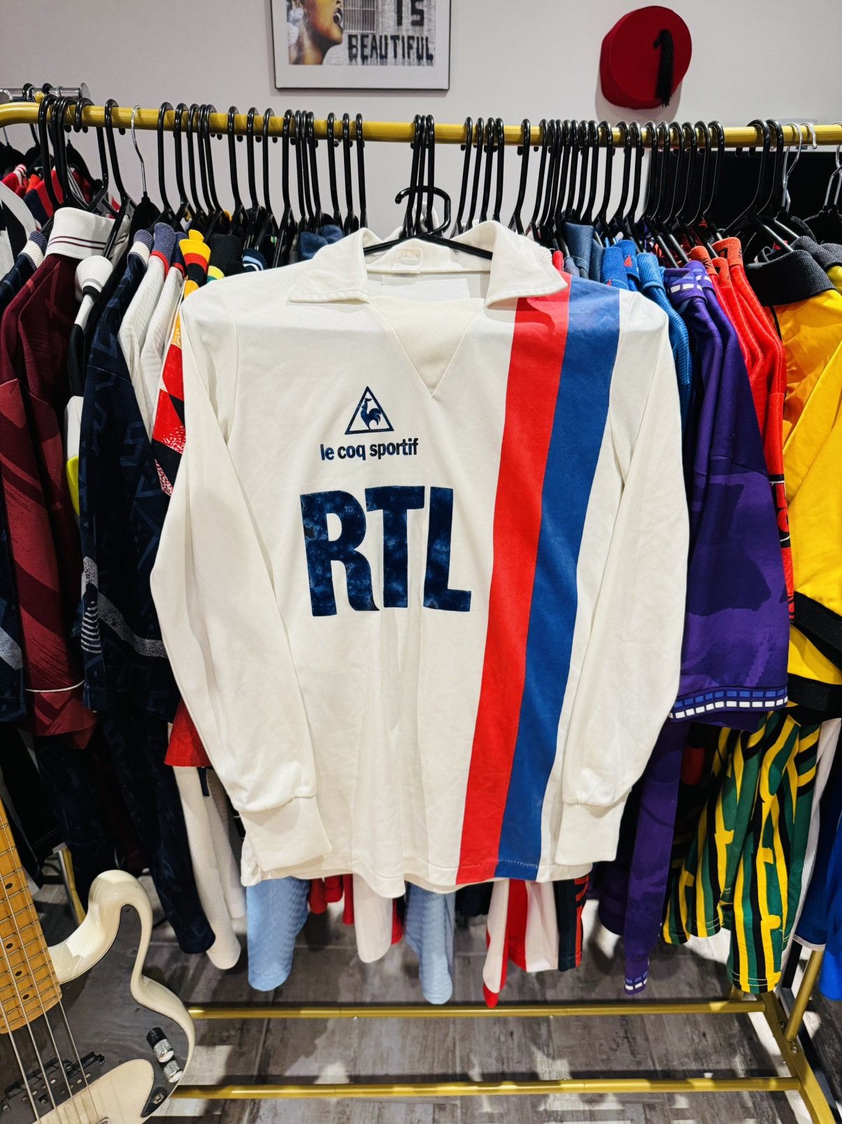 Le Coq Sportif × Vintage Psg 1980/81 away Size US S / EU 44-46 / 1 - 1 Thumbnail