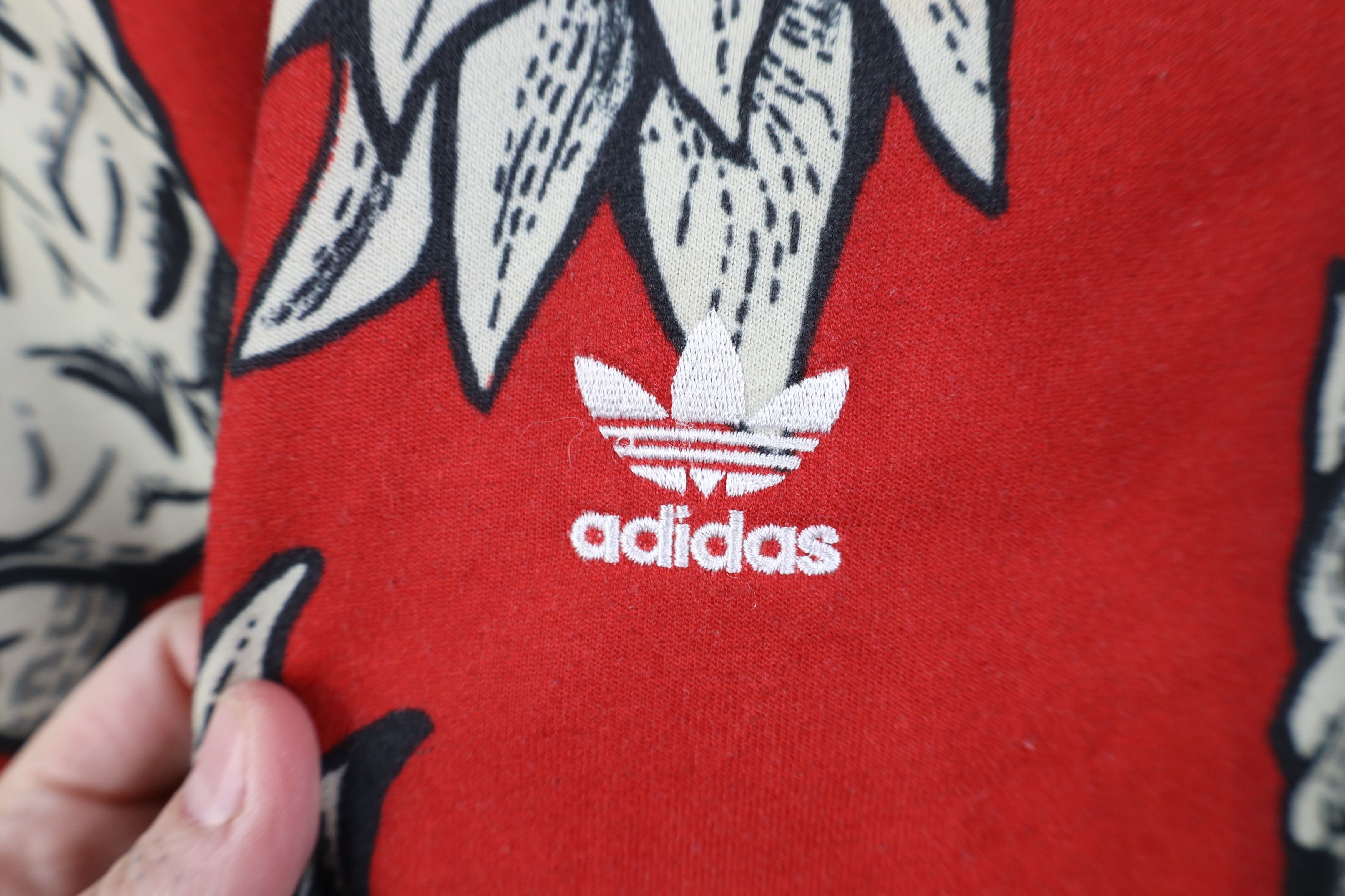 Adidas Adidas x The Farm Spell Out Pineapple Boyfriend Sweatshirt Size L / US 10 / IT 46 - 4 Thumbnail