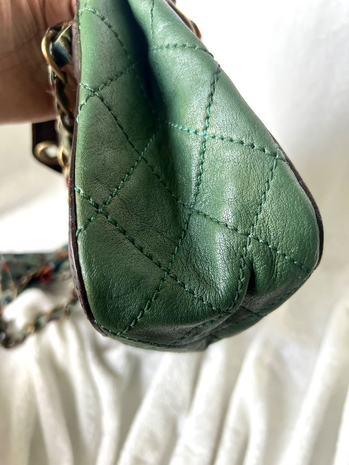 Moschino Moschino “Chain Scarf Green” Shoulder Bag Size ONE SIZE - 8 Thumbnail