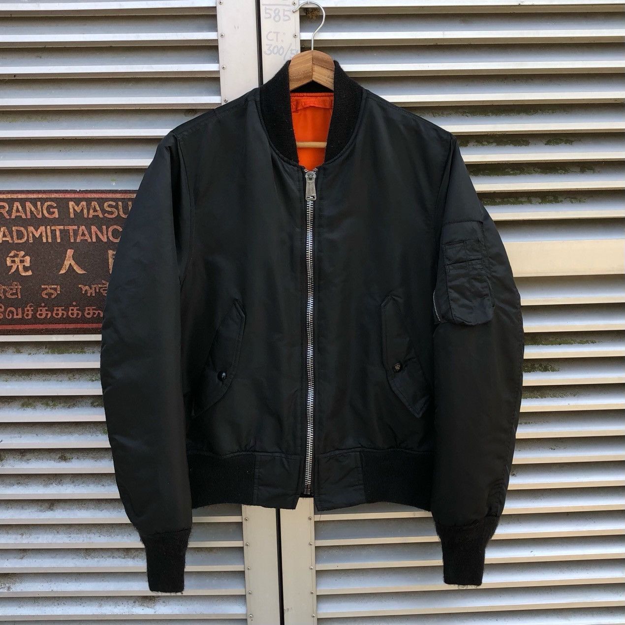 image of VTG Flyer’S Intermediate Ma-1 Bomber Jacket L.spiewak & Sons in Black, Men's (Size Small)