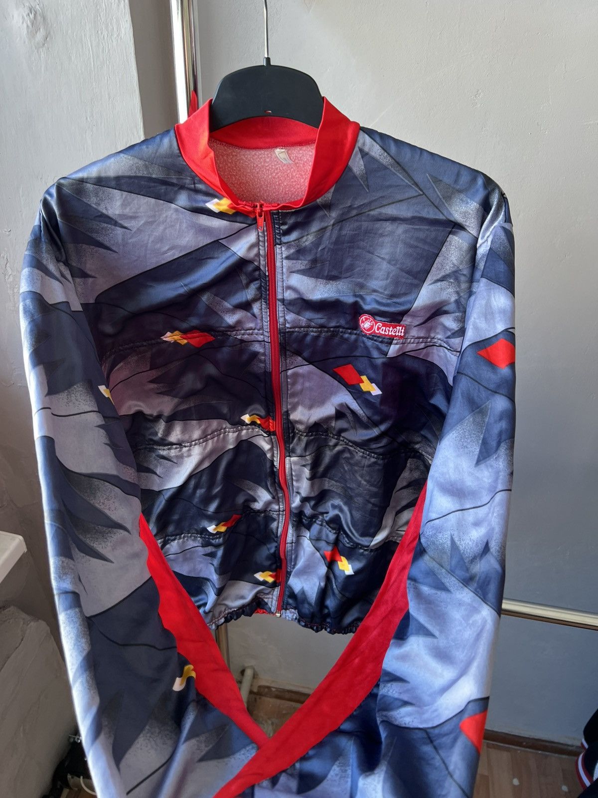 Vintage 1970/80 CASTELLI VINTAGE WINDSTOPPER BIKE CYCLING JACKET 7 Size US XL / EU 56 / 4 - 11 Thumbnail