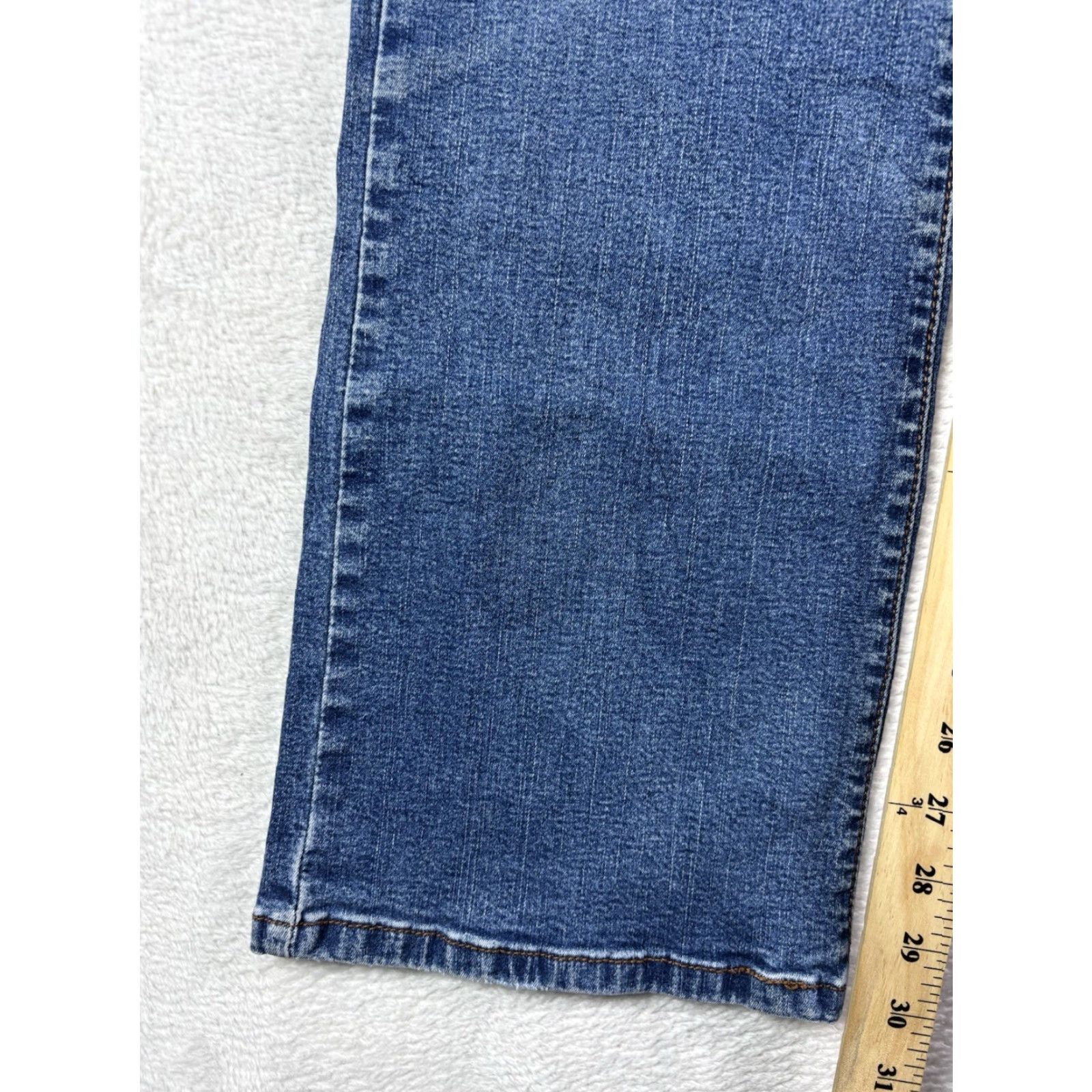 Levi's Levi's 512 Jeans Women's Slim Straight Blue Cotton Denim 8 Regular 5-Pocket Zipper Button Mid Wash Modern Preppy Size 30" / US 8 / IT 44 - 4 Thumbnail