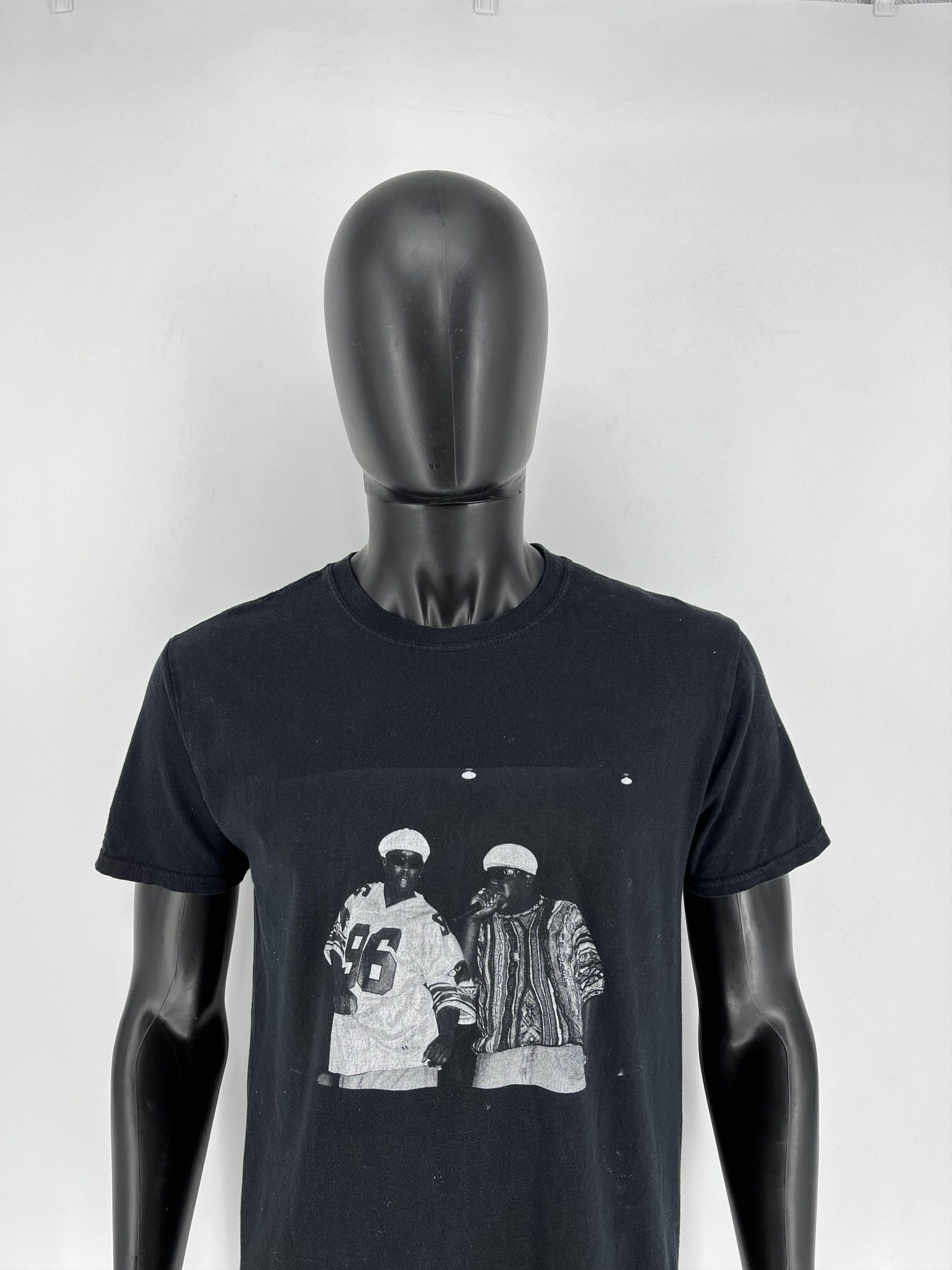 Rap Tees × Vintage Vintage Notorious Big Trust Nobody Black Tee Shirt Size US M / EU 48-50 / 2 - 8 Thumbnail