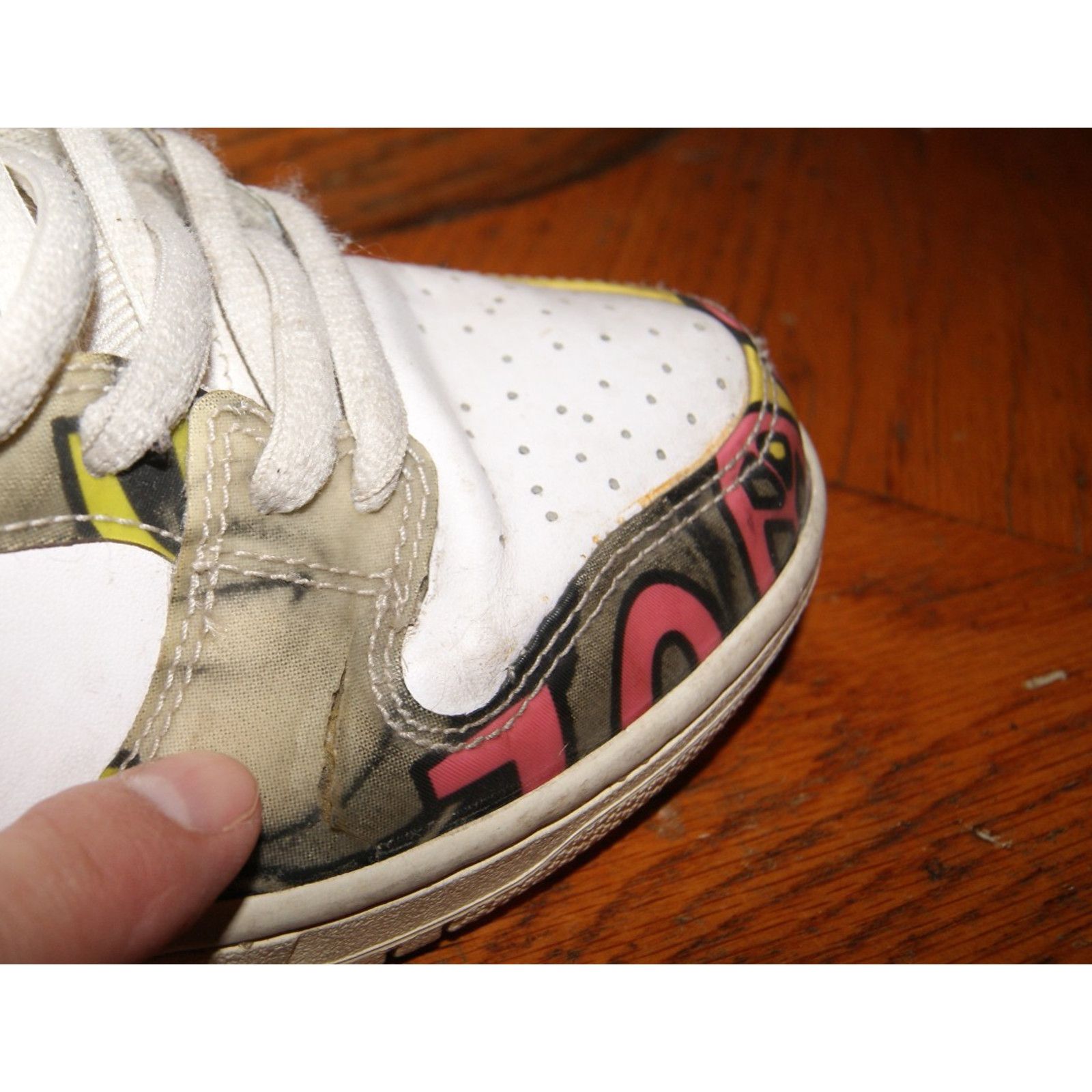 Nike Nike SB Dunk High de La Soul White Mens Size 9 - 2014 Size US 9 / EU 42 - 8 Thumbnail
